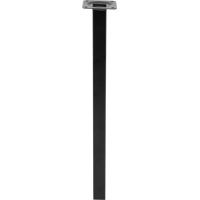 Изображение товара Ножка для мебели квадратная 25x25 мм высота 400 мм черная