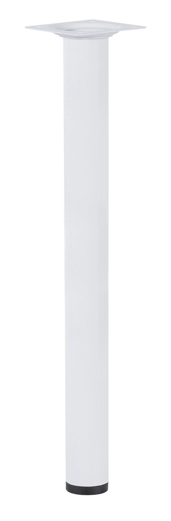 Изображение товара Ножка для мебели круглая ⌀30 мм высота 300 мм металл белая