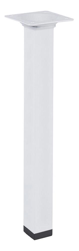 Изображение товара Ножка для мебели квадратная 25x25 мм высота 300 мм металл белая