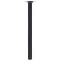 Изображение товара Ножка для мебели круглая ⌀30 мм 80 см металл черная
