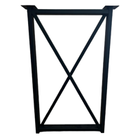 Изображение товара Подстолье для рабочей поверхности 85 см, сталь, черный матовый