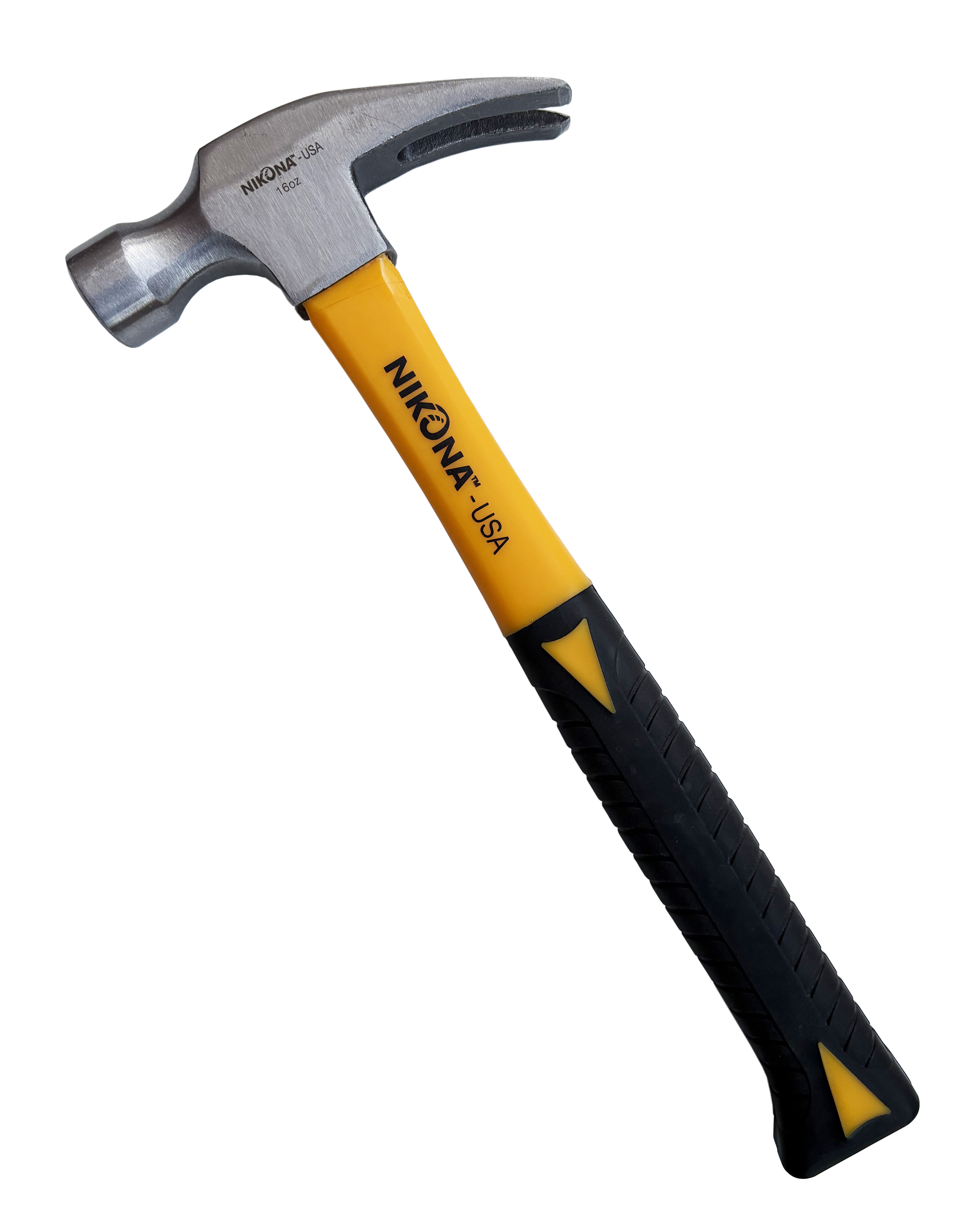 Изображение товара Молоток столярный Nikona 60-333 с гвоздодером и полиамидной рукоятью 450 г Изображение товара Молоток столярный Nikona 60-333 с гвоздодером и полиамидной рукоятью 450 г