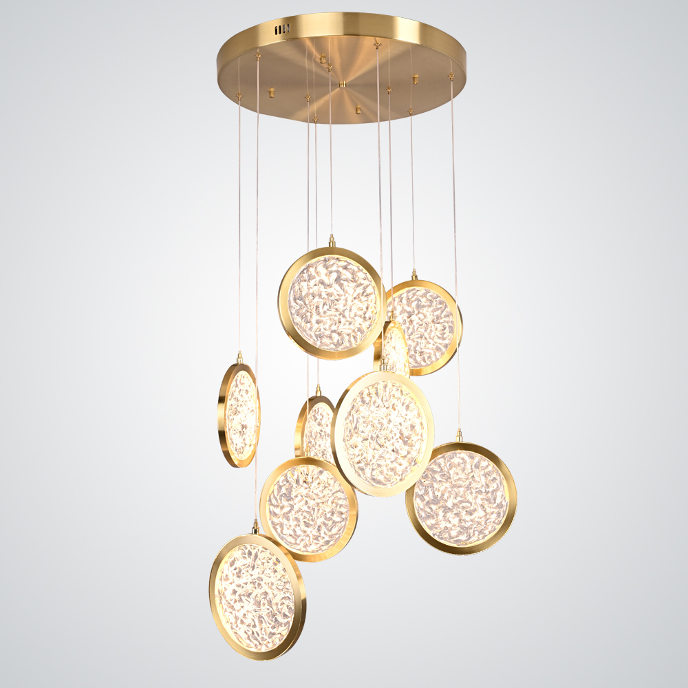 Изображение товара Люстра подвесная светодиодная Imperiumloft Мун Lighting Collection D50 45 м² теплый белый свет цвет прозрачный Изображение товара Люстра подвесная светодиодная Imperiumloft Мун Lighting Collection D50 45 м² теплый белый свет цвет прозрачный