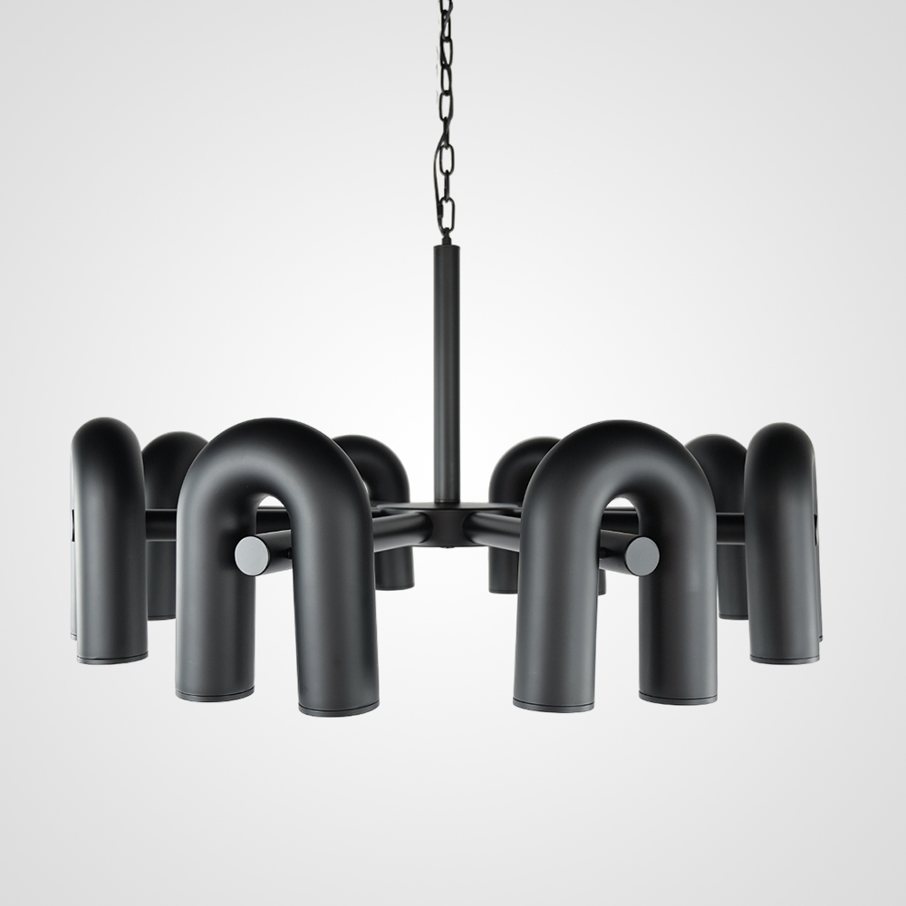 Изображение товара Люстра подвесная светодиодная Imperiumloft Fanny Black 50 м² теплый белый свет цвет черный