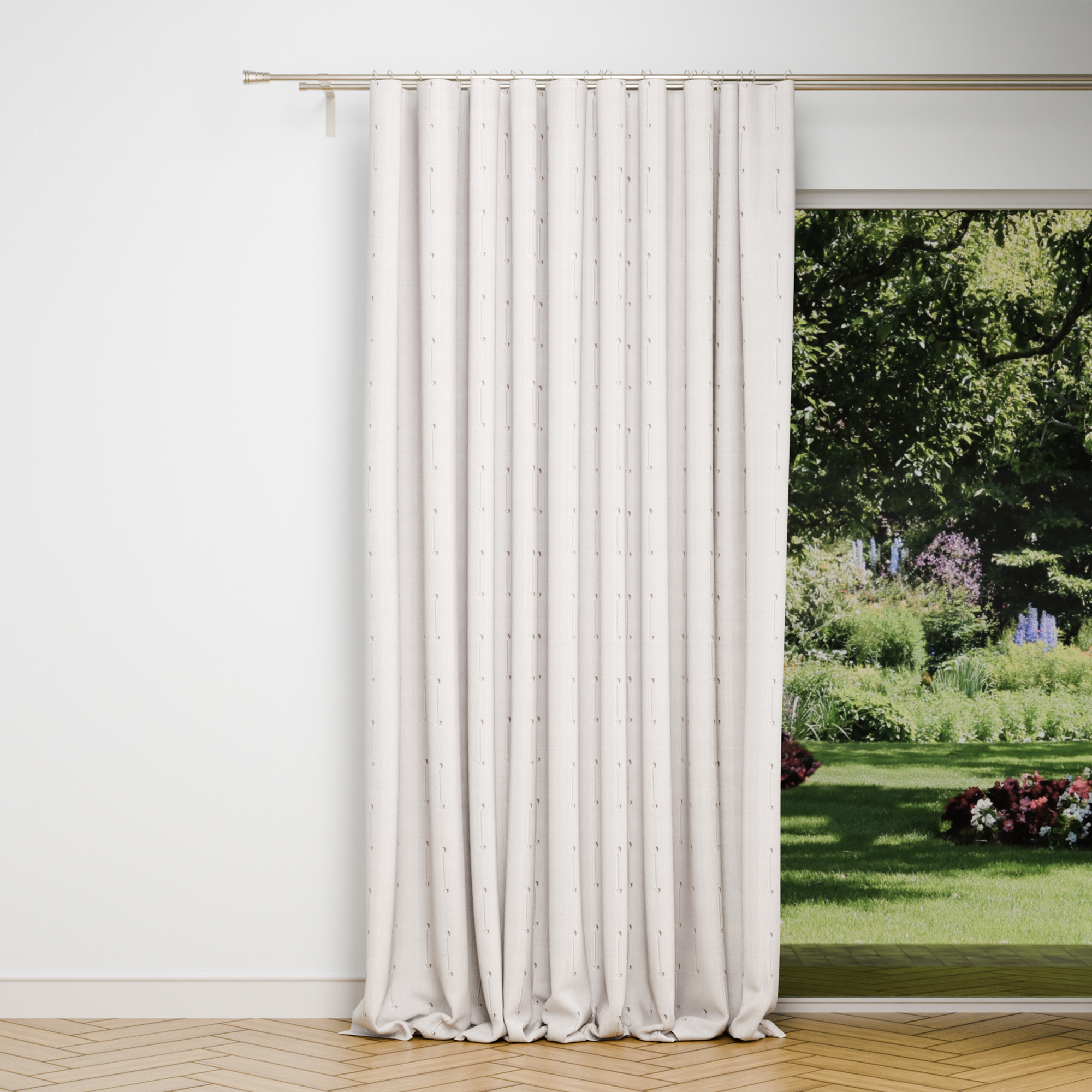 Изображение товара Штора на ленте Даниэла 200x280 см цвет молочный качественный полиэстер Изображение товара Штора на ленте Даниэла 200x280 см цвет молочный качественный полиэстер