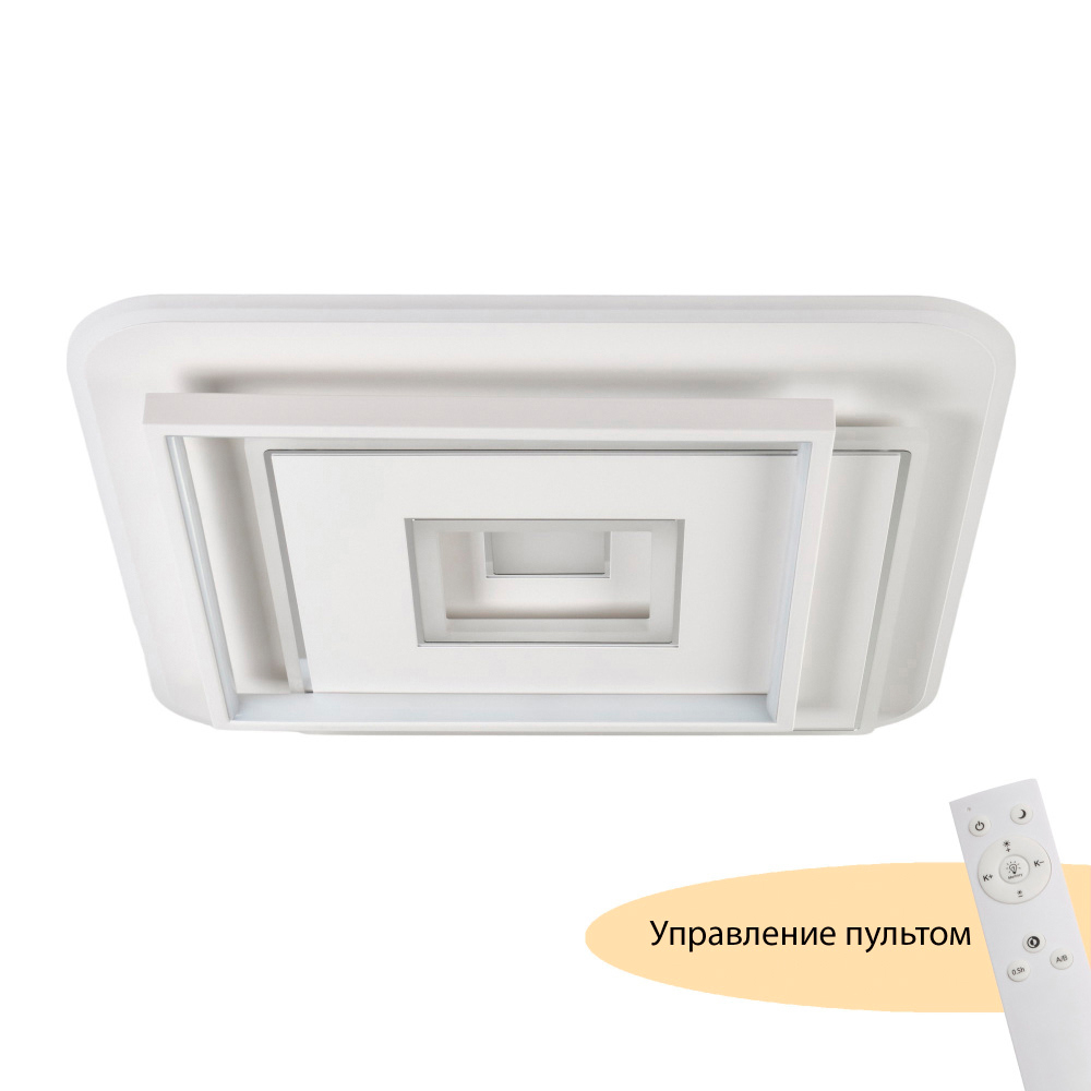 Изображение товара Светильник потолочный светодиодный Myfar myfar_mr9011-cl с пультом ДУ 28 м² холодный белый свет цвет белый
