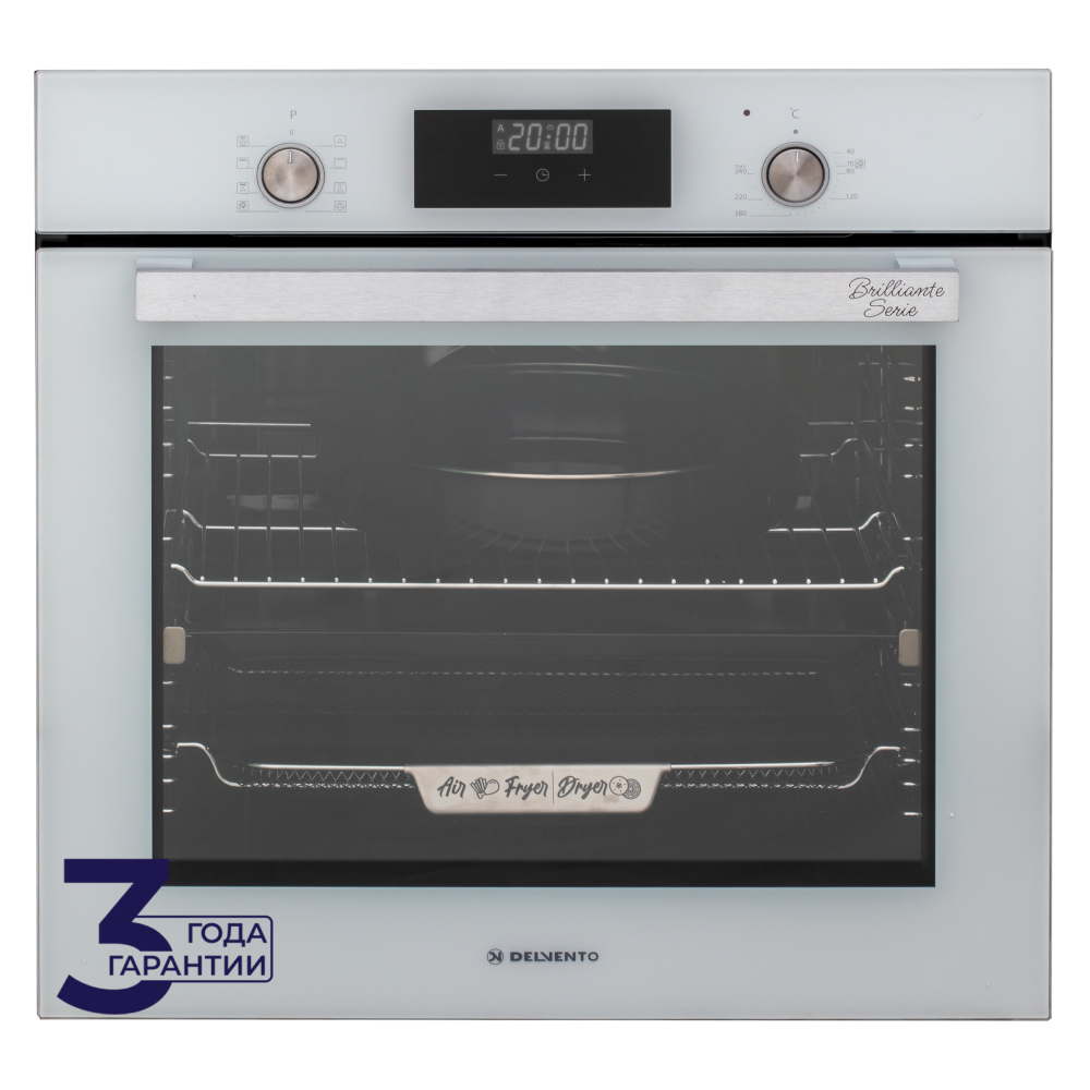 Изображение товара Встраиваемый электрический духовой шкаф Delvento V6EC68011 59.5x59.5x56.5 см белый