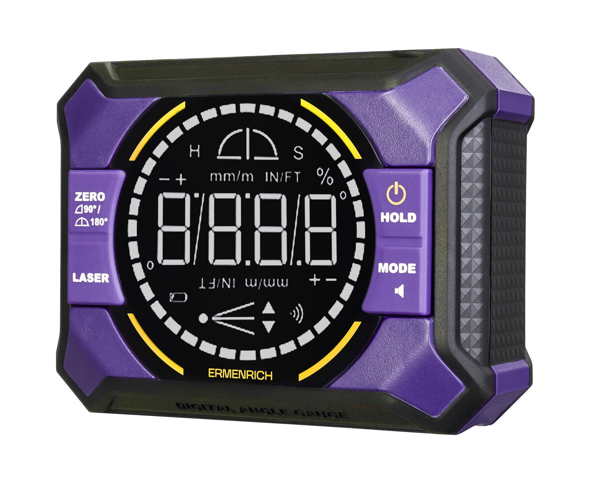 Изображение товара Уровень цифровой Ermenrich LQ50 105 мм с магнитным основанием Изображение товара Уровень цифровой Ermenrich LQ50 105 мм с магнитным основанием