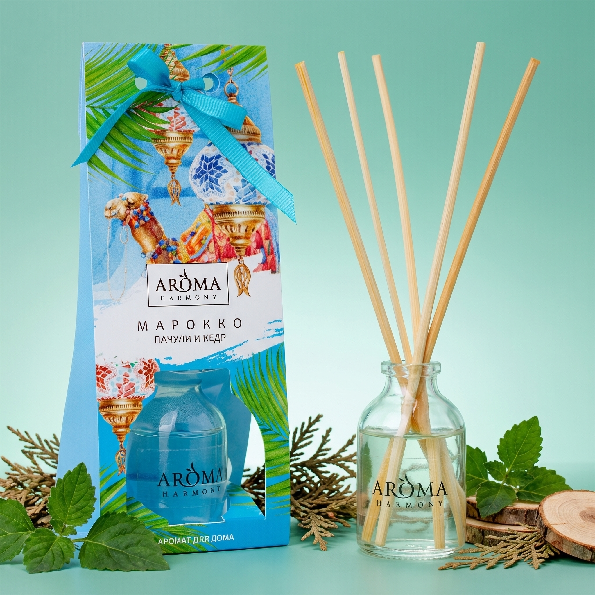 Изображение товара Ароматический диффузор Aroma Harmony Марокко 30 мл древесный аромат специй лайм пачули кедр