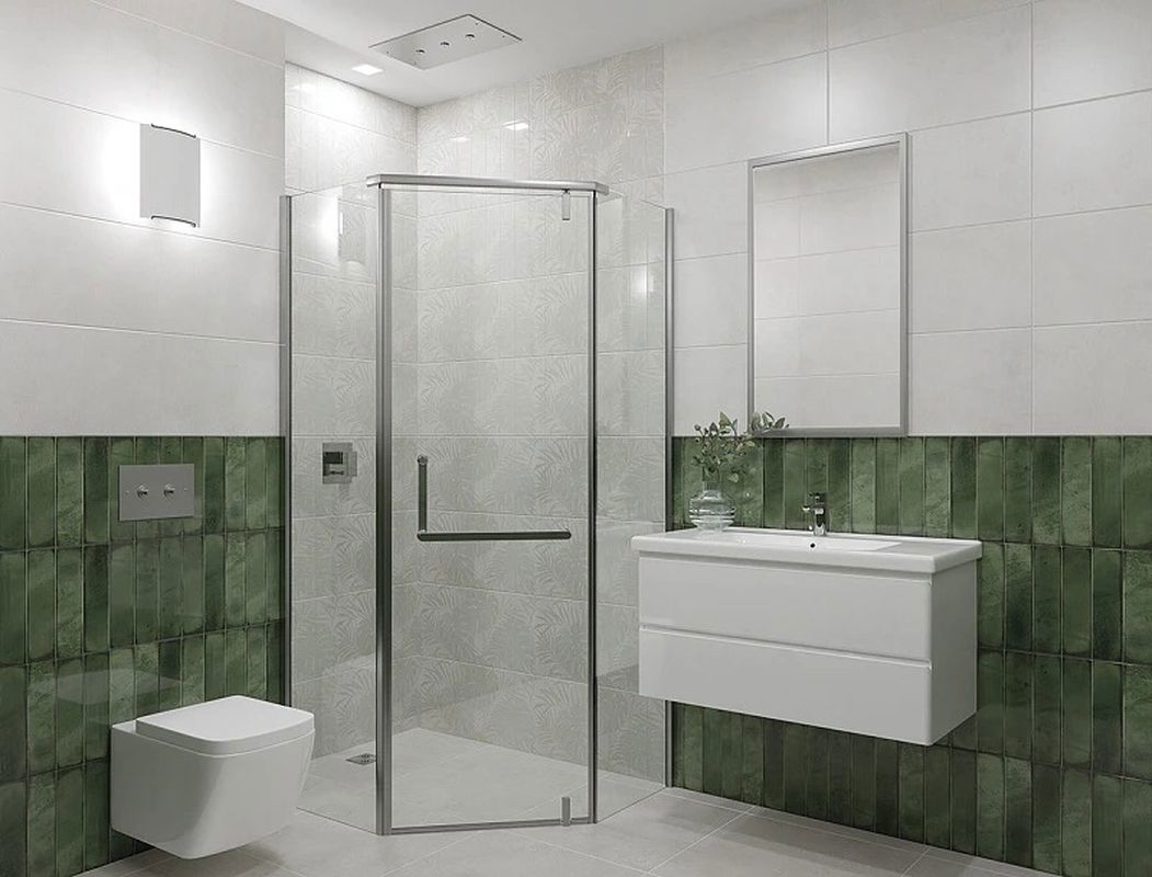 Изображение товара Настенная плитка Azori 00-00109498 63x31.5 см цвет зеленый