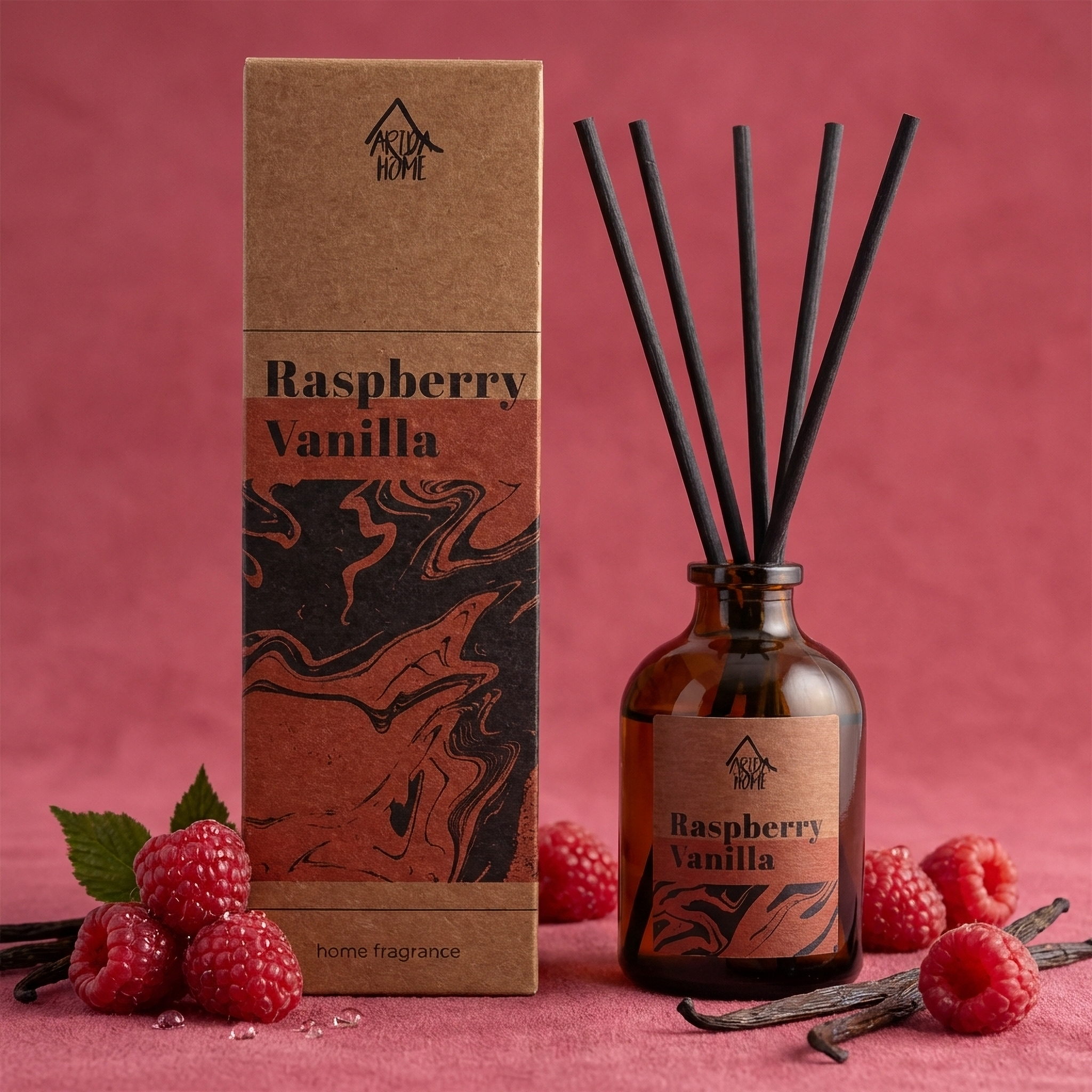 Изображение товара Ароматический диффузор Arida Home Малина и ваниль 50 мл для дома и офиса Изображение товара Ароматический диффузор Arida Home Малина и ваниль 50 мл для дома и офиса