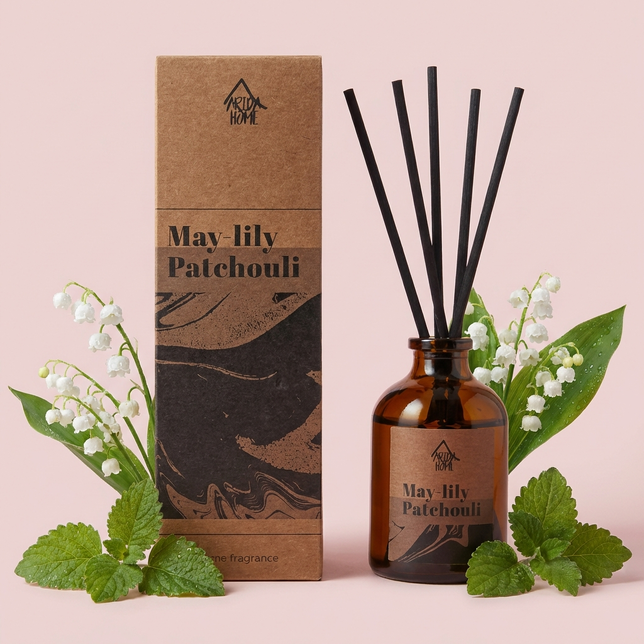 Изображение товара Ароматический диффузор Arida Home Ландыш и пачули 50 мл для создания уютной атмосферы