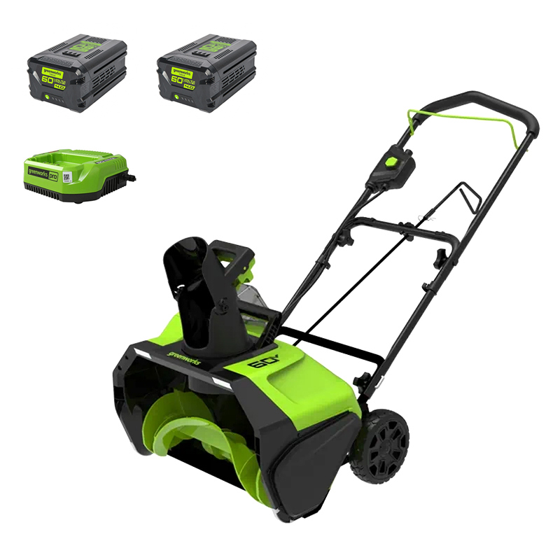 Изображение товара Снегоуборщик аккумуляторный Greenworks GD60PSTK4 51 см 60 В 1x4 Ач АКБ и ЗУ в комплекте