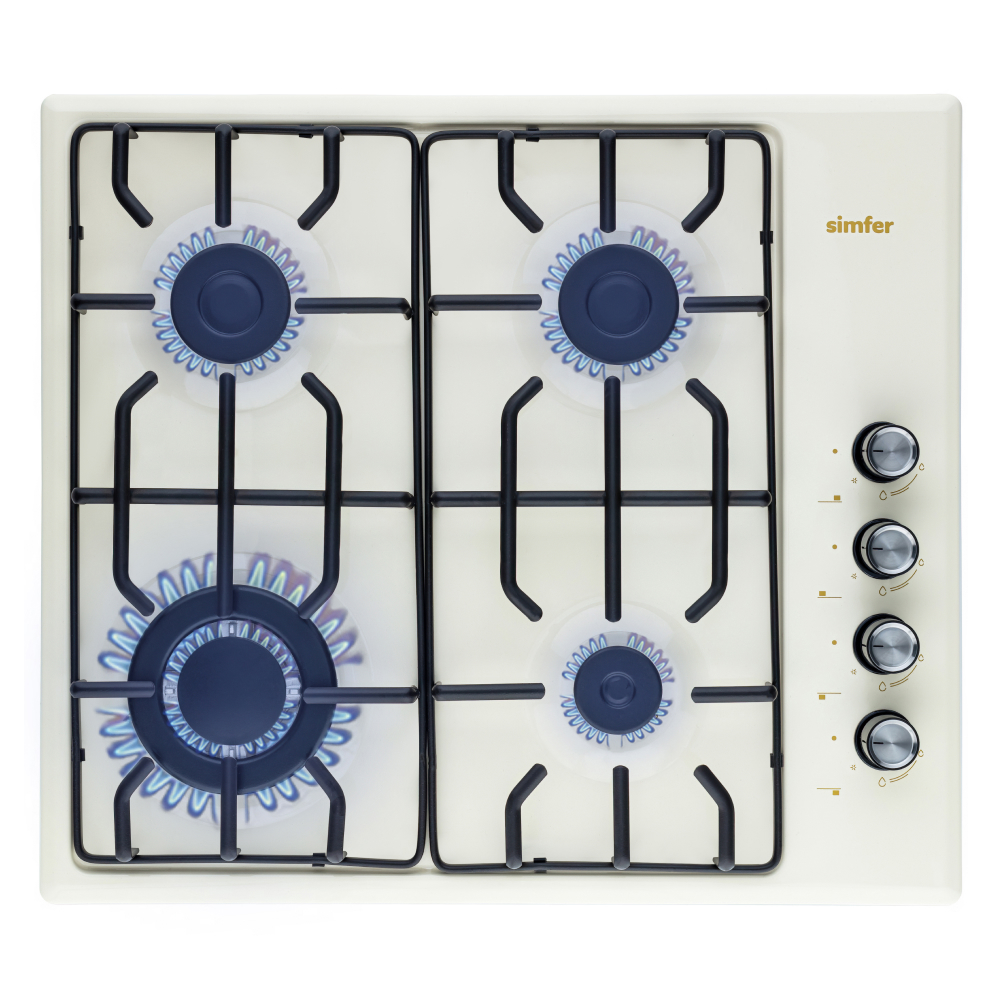 Изображение товара Газовая варочная панель Simfer H60Q41R571 цвет белый