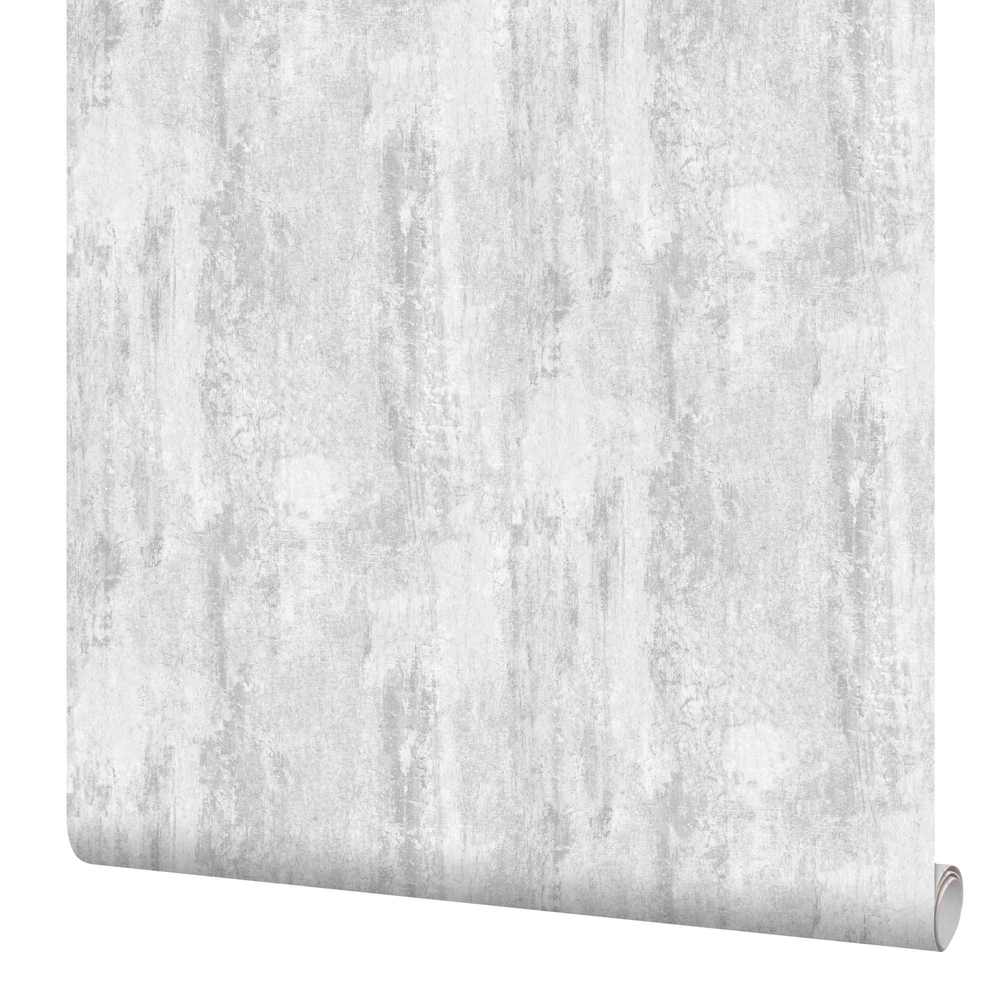 Изображение товара Обои флизелиновые Loft светло-серые 1.06 м Kreaforta, моющиеся, с металлическим эффектом