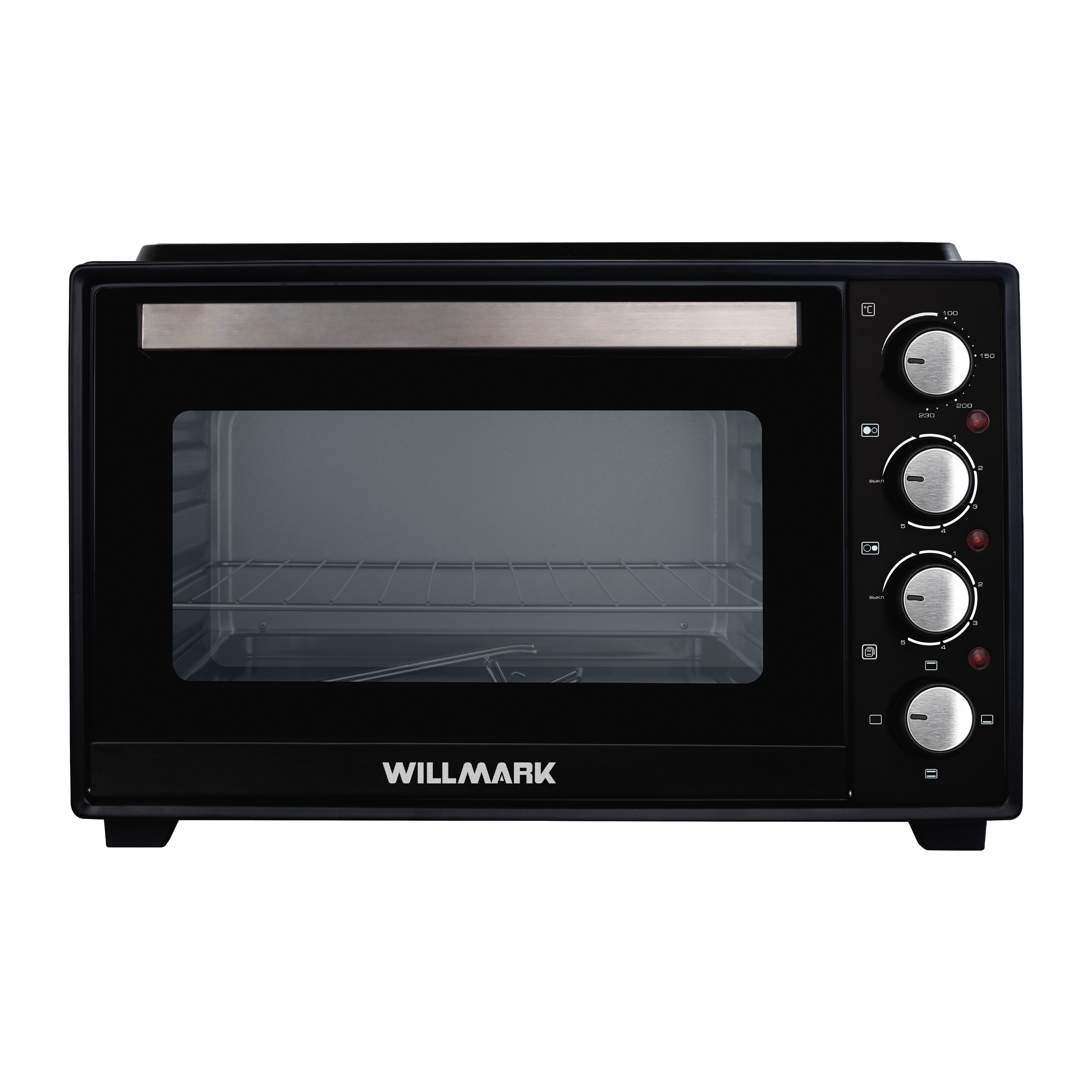 Изображение товара Электропечь 1300 Вт Willmark 61x43.8x41.9 см цвет черный Изображение товара Электропечь 1300 Вт Willmark 61x43.8x41.9 см цвет черный