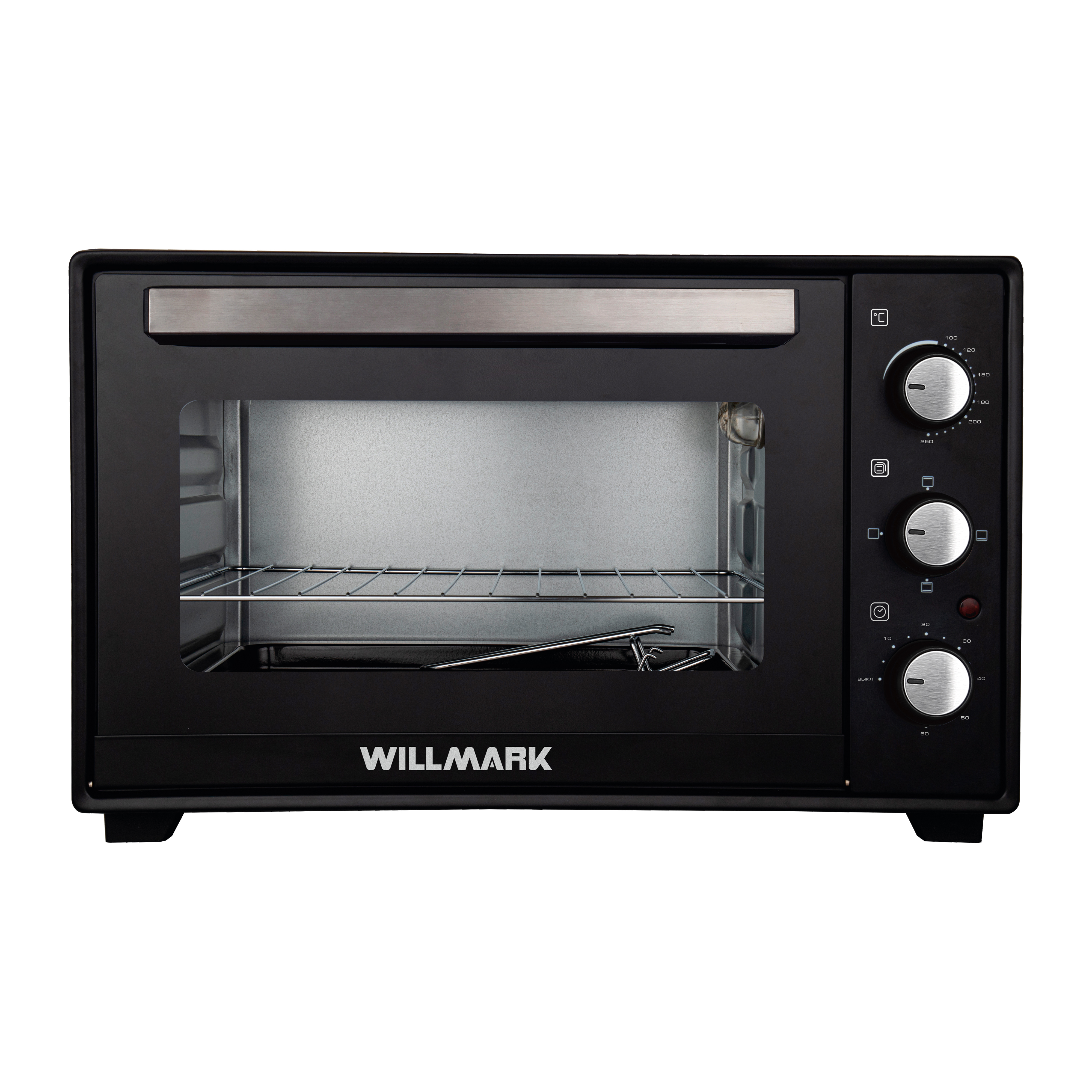 Изображение товара Электропечь 2000 Вт Willmark 61x43.8x40.7 см цвет черный Изображение товара Электропечь 2000 Вт Willmark 61x43.8x40.7 см цвет черный
