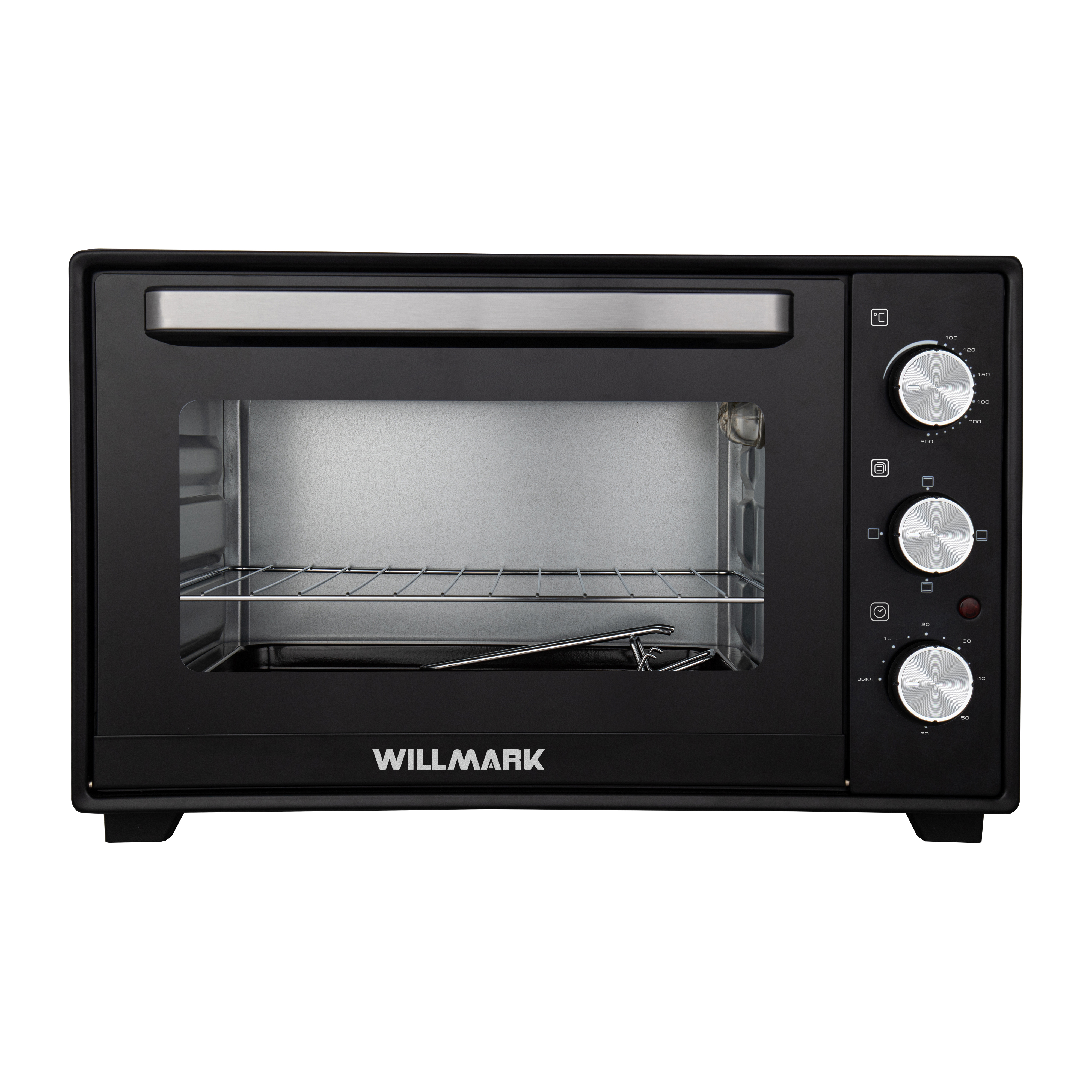 Изображение товара Электропечь 1700 Вт Willmark 42x38.3x50 см цвет черный Изображение товара Электропечь 1700 Вт Willmark 42x38.3x50 см цвет черный