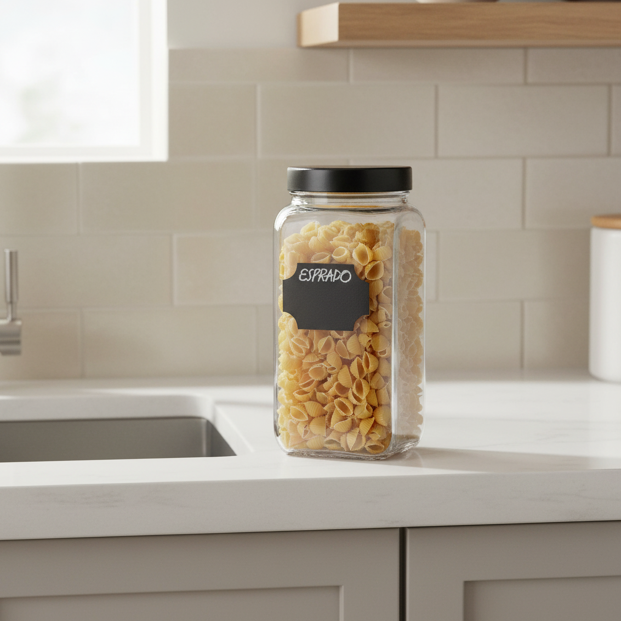Изображение товара Стеклянная банка для сыпучих продуктов Esprado Fresco 1600 мл герметичная