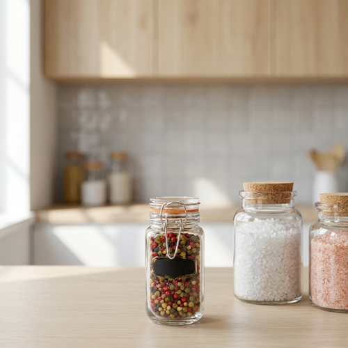 Изображение товара Банка для специй Esprado 0.14 л стекло цвет прозрачный 4 шт.