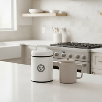 Изображение товара Банка для специй 1 л Vidage с крышкой керамика цвет бежевый