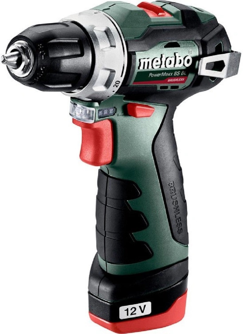 Изображение товара Аккумуляторная дрель-шуруповерт Metabo PowerMaxx BS BL 12 В, Li-Ion Изображение товара Аккумуляторная дрель-шуруповерт Metabo PowerMaxx BS BL 12 В, Li-Ion