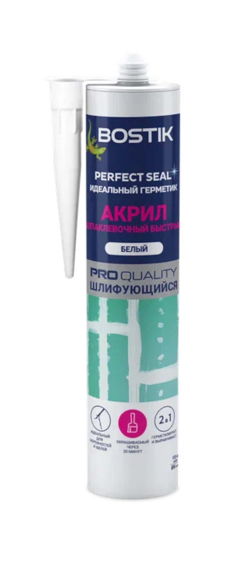 Изображение товара Акриловый герметик Bostik Perfect Seal быстрый 280 мл для внутренних работ