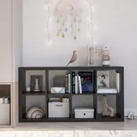 Изображение товара Стеллаж Konsensa Руан 8 секций черный 74.8x143.7x31.7 см Изображение товара Стеллаж Konsensa Руан 8 секций черный 74.8x143.7x31.7 см