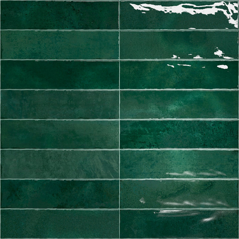 Изображение товара Настенная плитка Vilar Albaro Nairobi green, 7.5×30 см, глянцевая