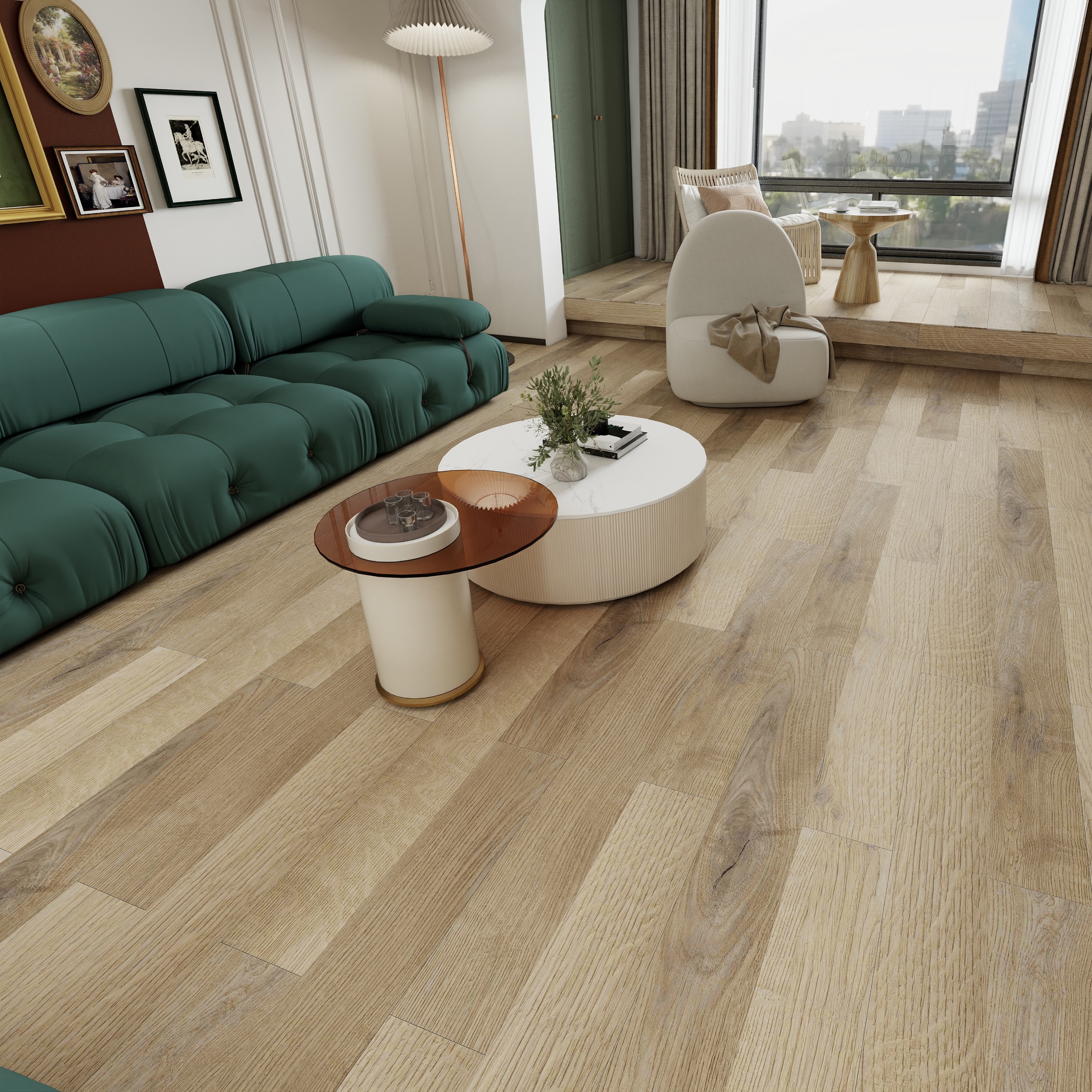 Изображение товара SPC плитка Icon Дуб Карден/Oak Cardin 43 класс толщина 4 мм 2.16 м², цена за упаковку Изображение товара SPC плитка Icon Дуб Карден/Oak Cardin 43 класс толщина 4 мм 2.16 м², цена за упаковку