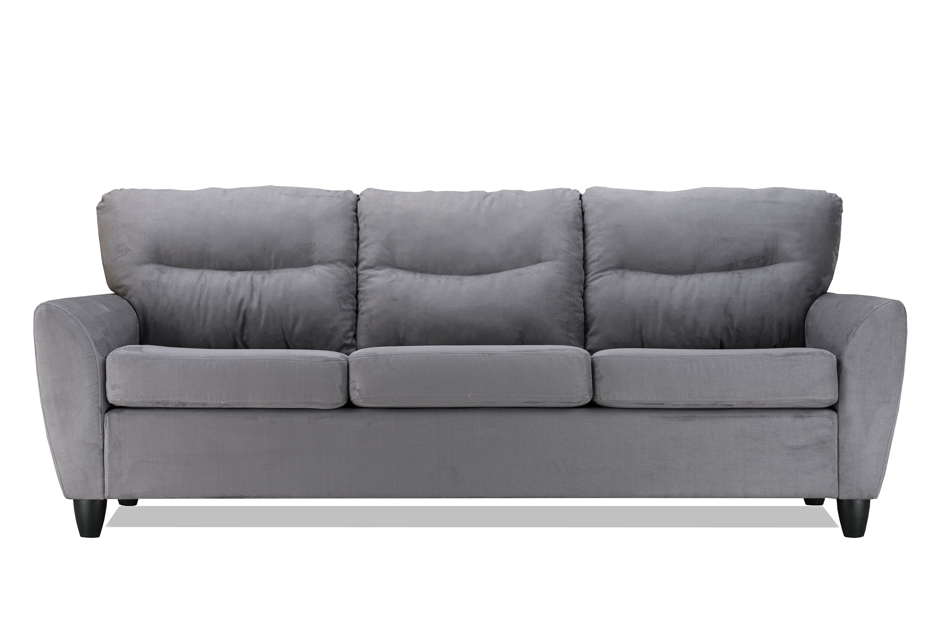Изображение товара Диван RAMART DESIGN Наполи 80404102 205x80x80 см из замши серый Изображение товара Диван RAMART DESIGN Наполи 80404102 205x80x80 см из замши серый