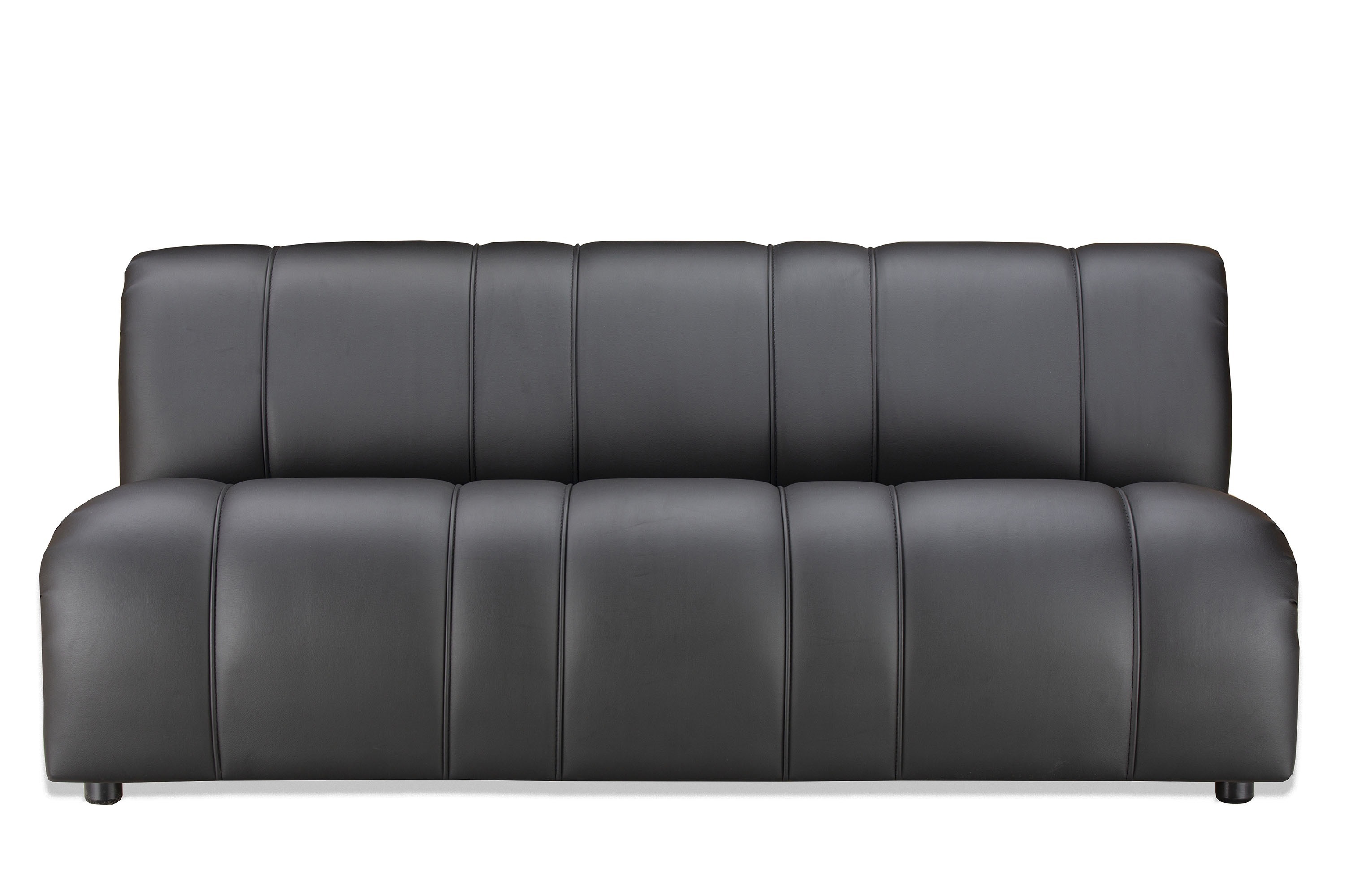Изображение товара Диван Ramart design Ригель 80524449 158x71x86 см искусственная кожа цвет черный
