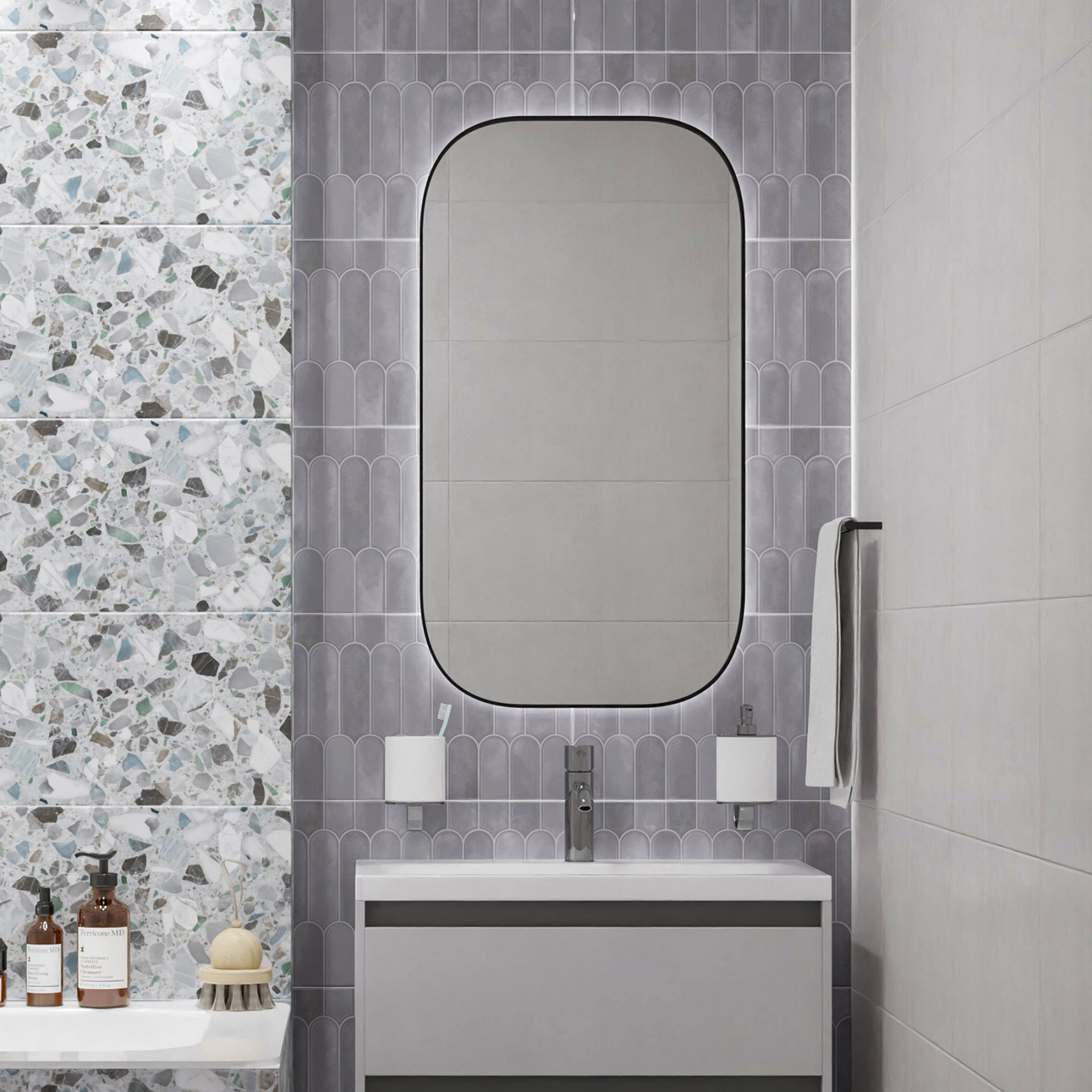 Изображение товара Настенная плитка AZORI Salieri Grey Кирпич глянец 31.5x63