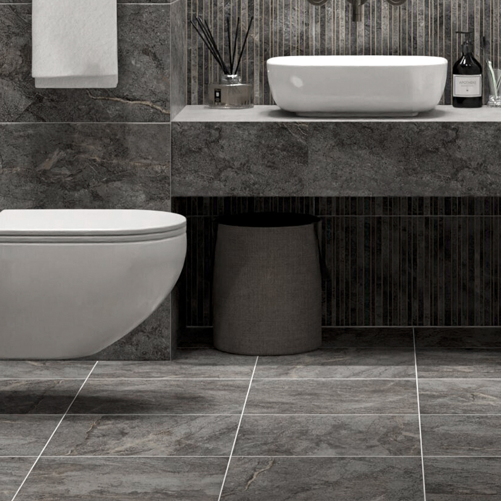 Изображение товара Плитка напольная Azori Soil Topaz 42x42 см 1.23 м² матовая цвет серый Изображение товара Плитка напольная Azori Soil Topaz 42x42 см 1.23 м² матовая цвет серый