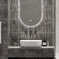 Изображение товара Настенная плитка Azori Soil Dec Modern Matt 31.5x63 см 1.79 м² матовая цвет серый