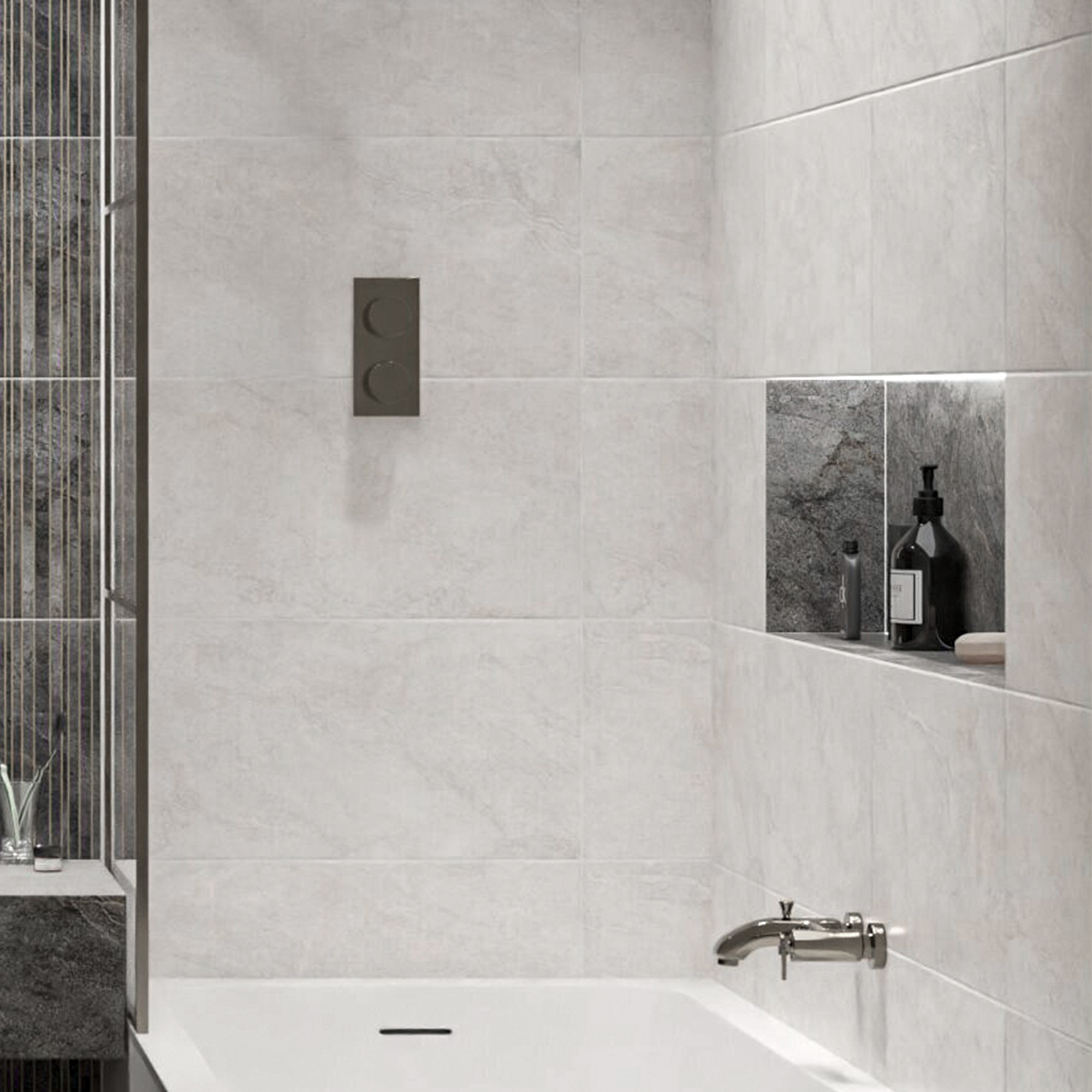 Изображение товара Настенная плитка Azori Soil Light Matt 31.5x63 см 1.79 м² матовая цвет белый