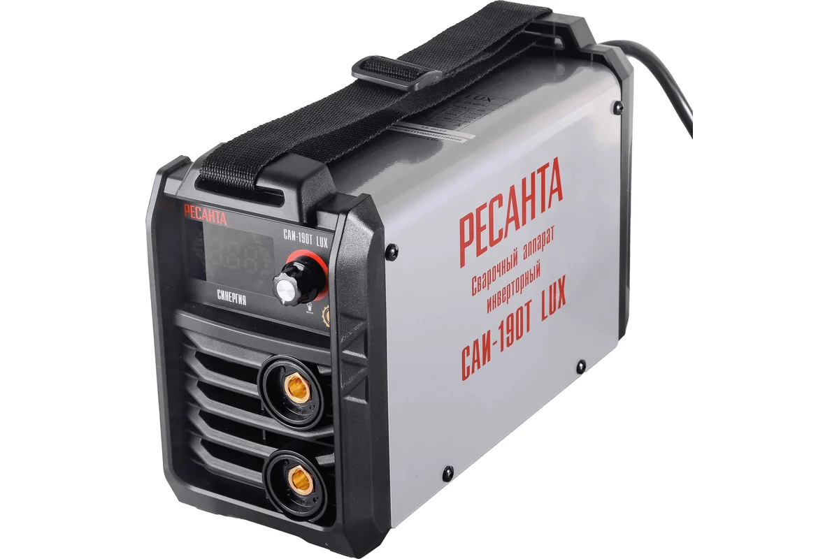Изображение товара Сварочный аппарат РЕСАНТА Саи-190Т Lux — 190 А, MMA, IGBT, 5 лет