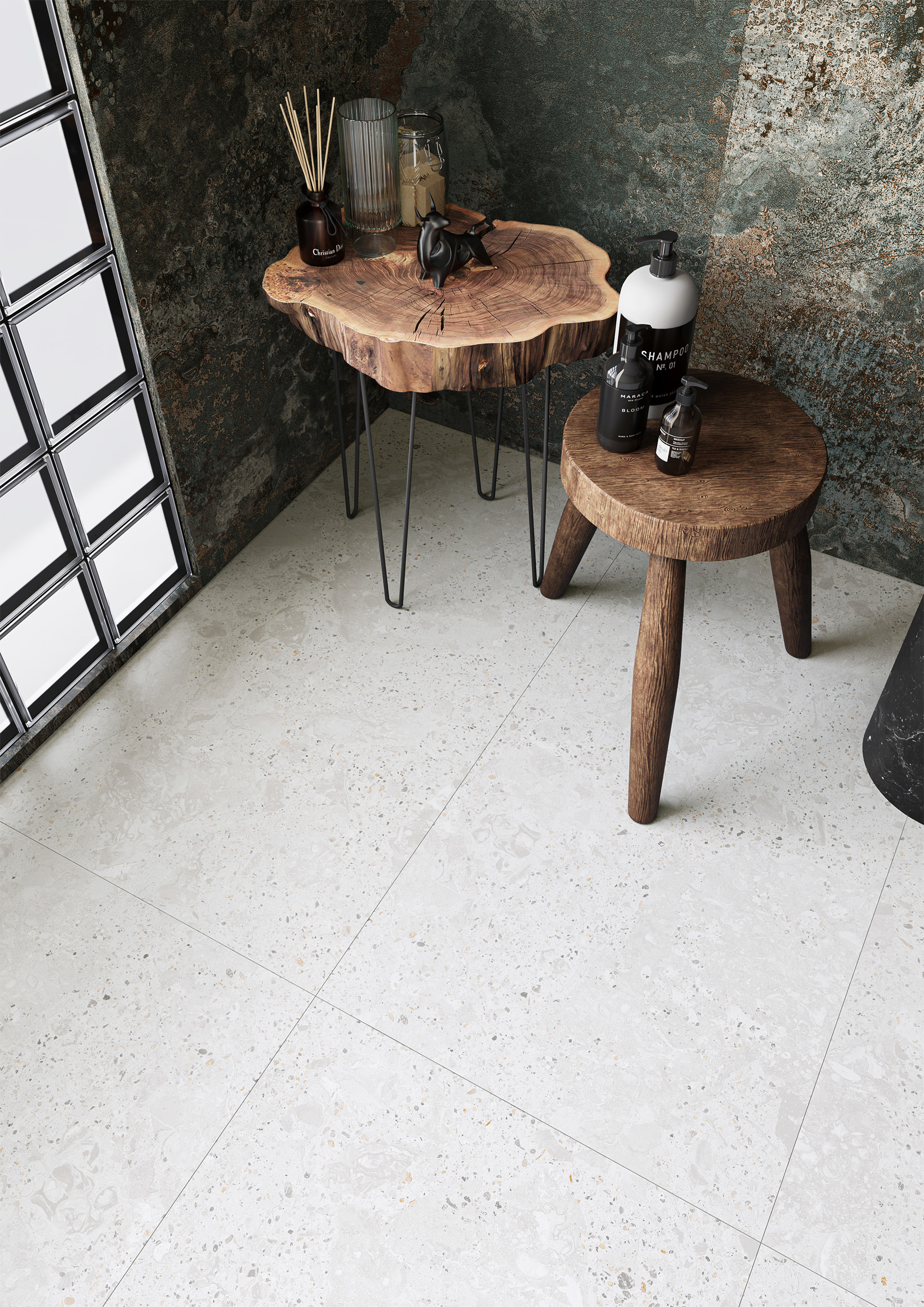 Изображение товара Керамогранит Incolor Kioto Carving Satin 120x60 см 1.44 м² сатинированный цвет бежевый