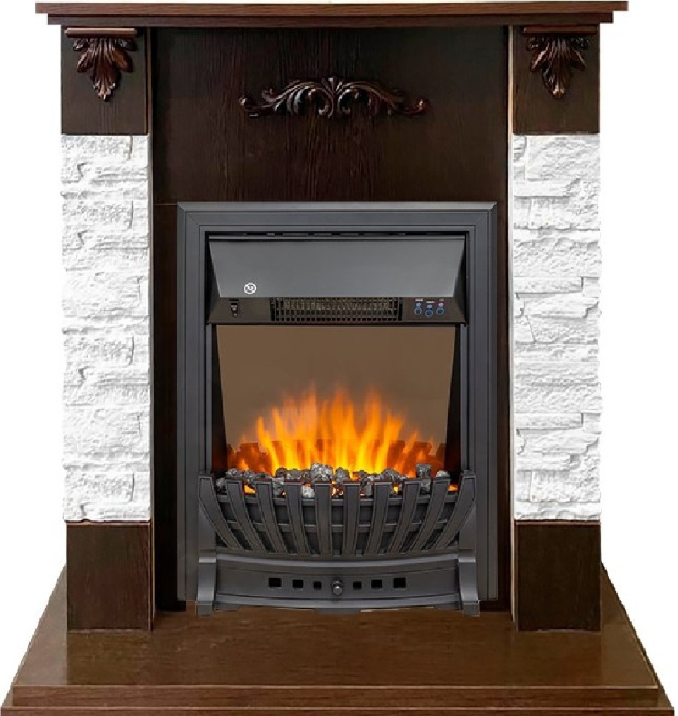 Изображение товара Каминокомплект Royal Flame Hamburg STD Aspen Black Темный орех