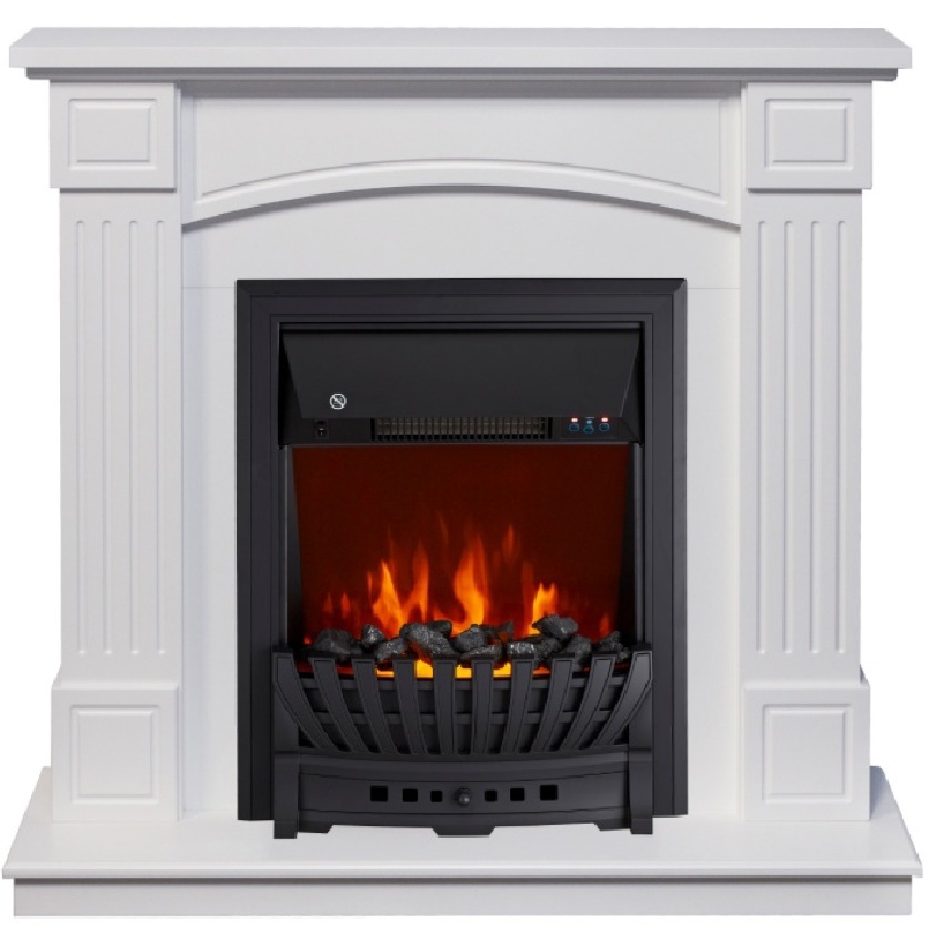 Изображение товара Каминокомплект Royal Flame Boston STD с очагом Fobos fx M Black rc 150Вт белый