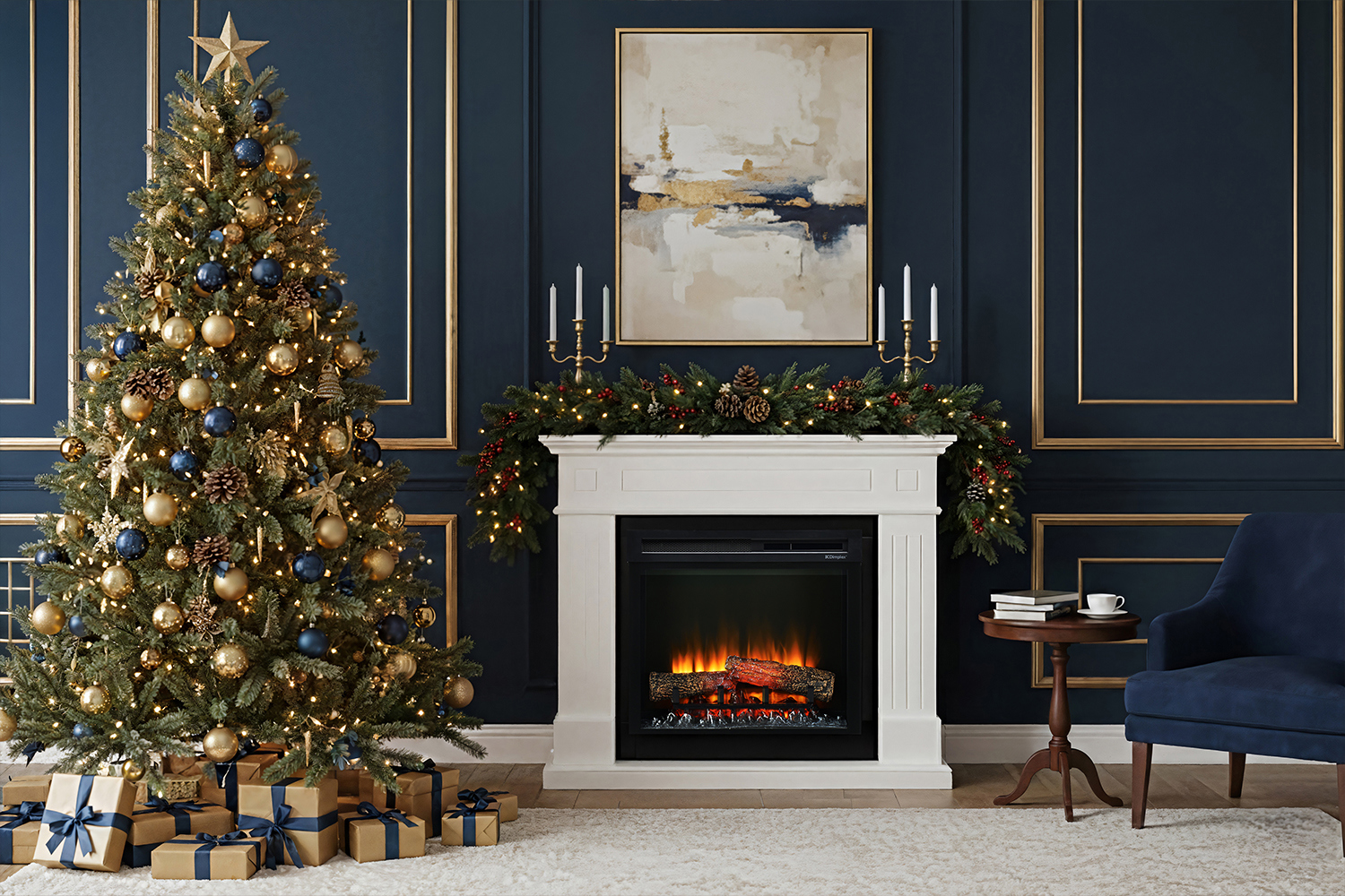 Изображение товара Каминокомплект Dimplex Thompson 23 CRM с очагом XHD23L-INT 1500Вт цвет санд сноу