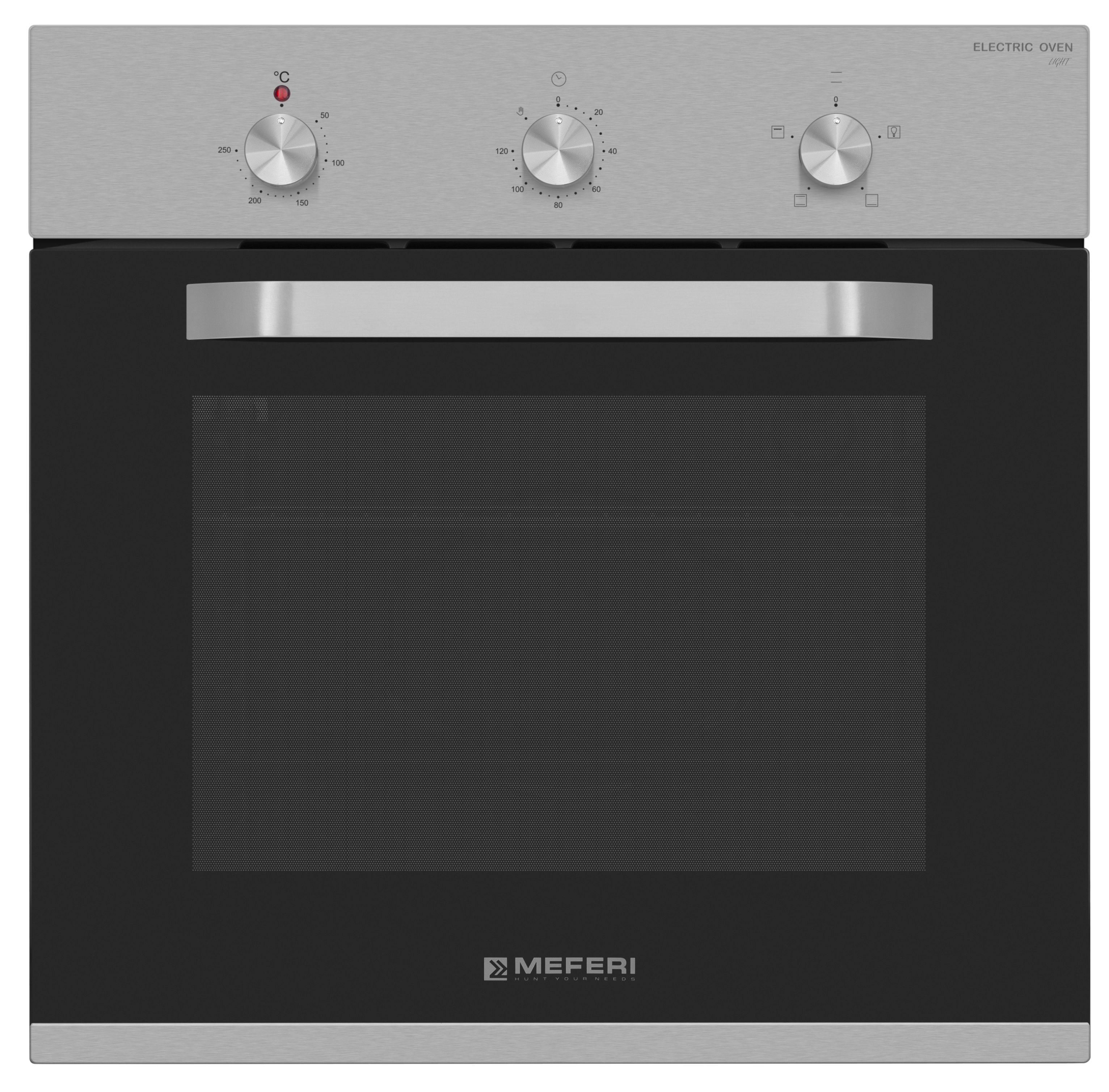 Изображение товара Электрический духовой шкаф Meferi MEO604IX LIGHT 60x59x53 см цвет белый