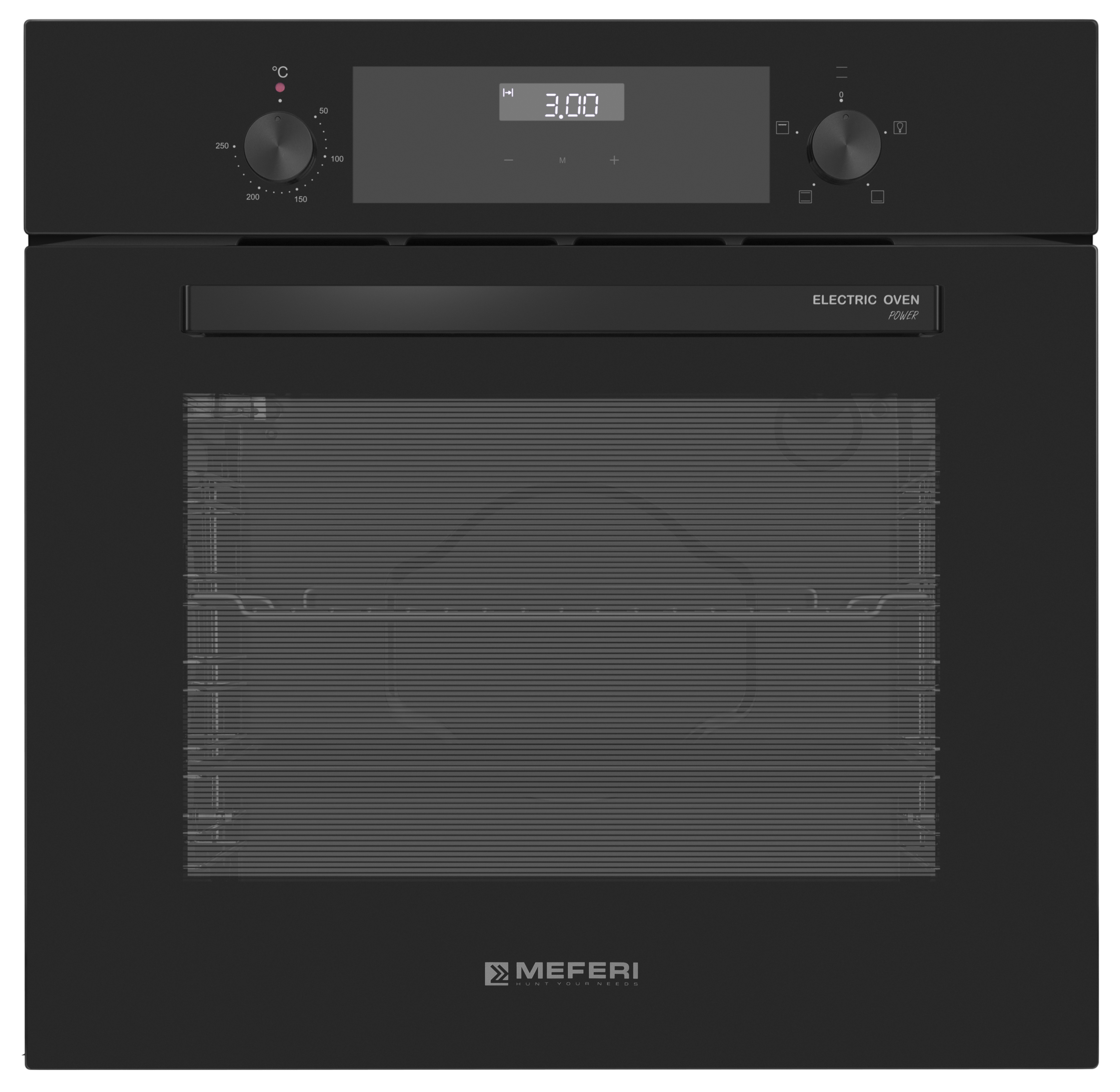 Изображение товара Электрический духовой шкаф Meferi MEO604BK POWER 60x60x57 см черный Изображение товара Электрический духовой шкаф Meferi MEO604BK POWER 60x60x57 см черный