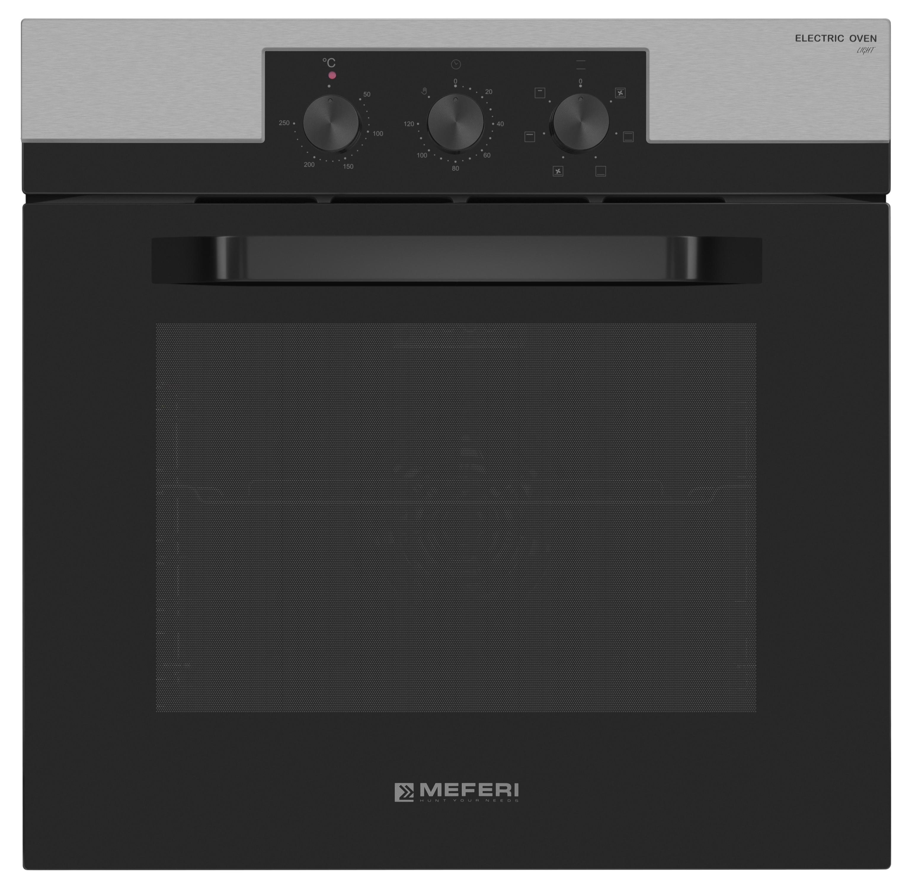Изображение товара Электрический духовой шкаф Meferi MEO606IX LIGHT 60x60x56 см цвет белый