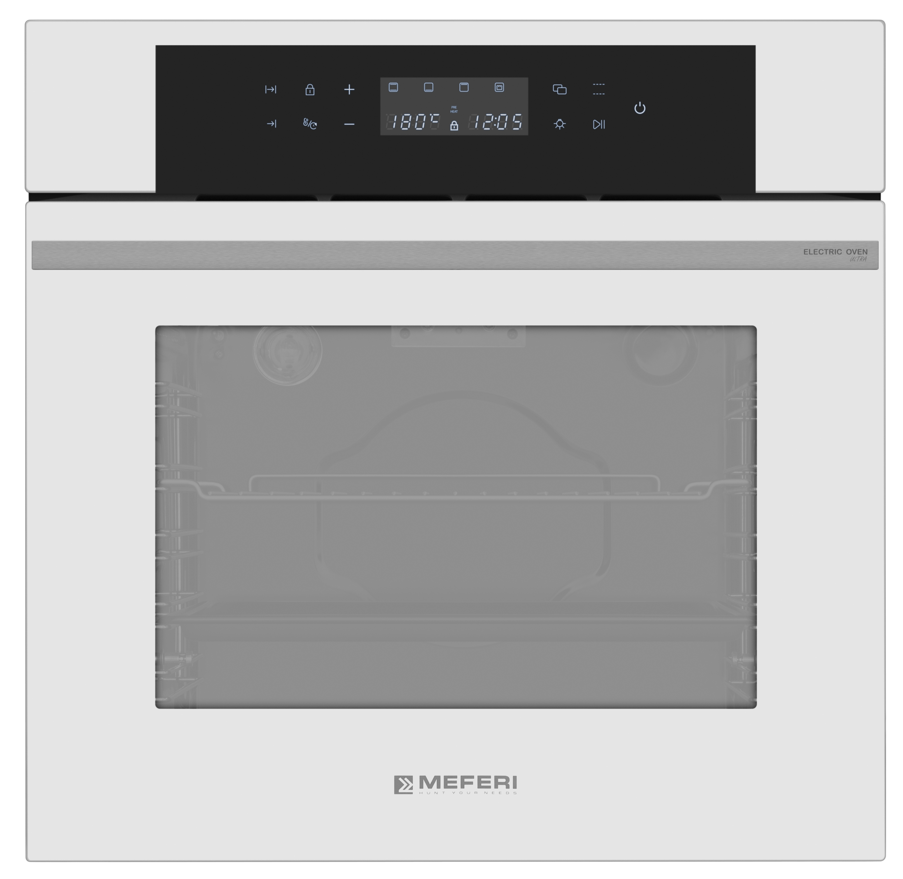 Изображение товара Электрический встроенный духовой шкаф Meferi MEO606WH Ultra 60x60 см с функциями гриля и конвекции