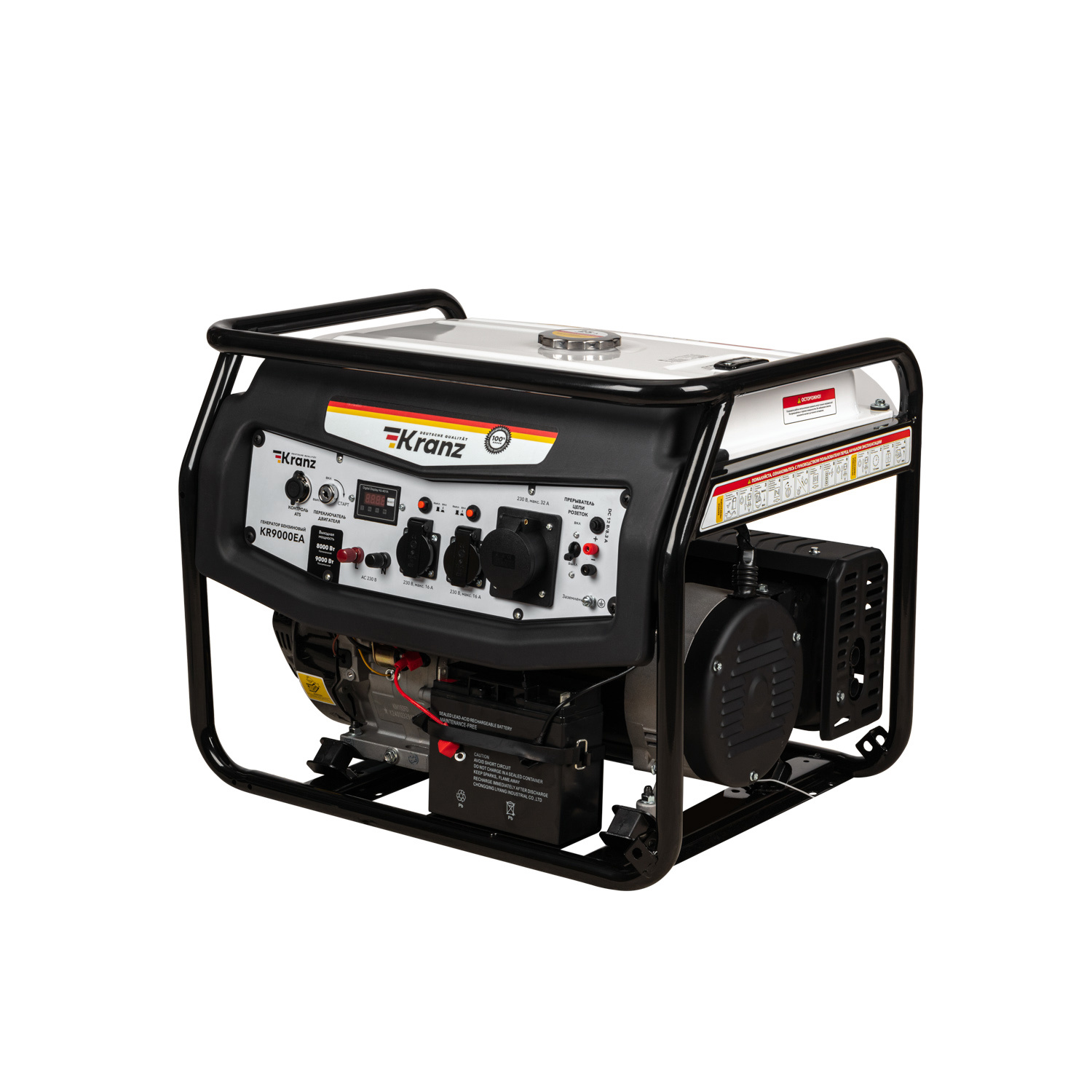 Изображение товара Генератор бензиновый Kranz KR8000EA, 8 кВт