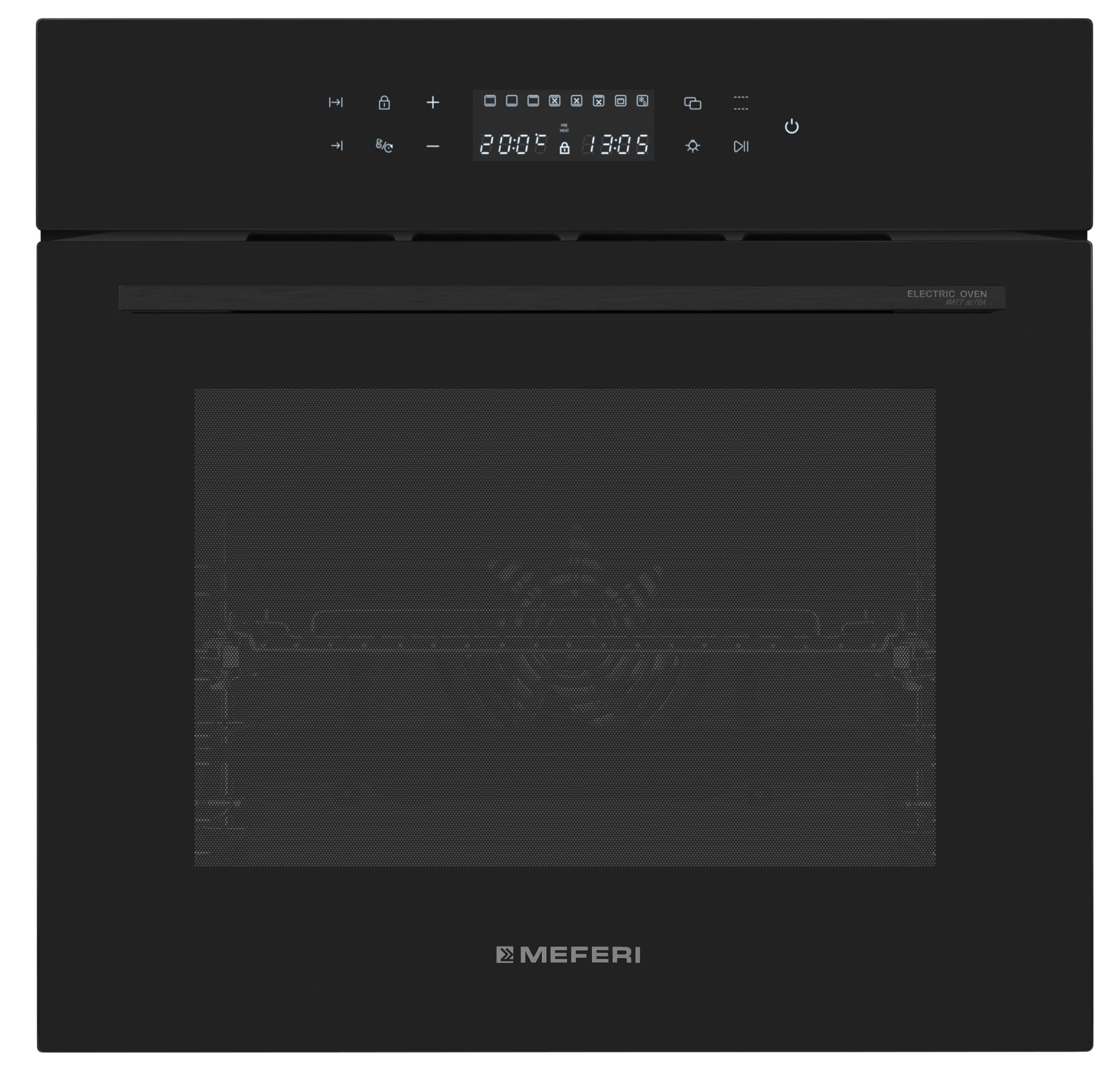 Изображение товара Традиционный встраиваемый духовой шкаф Meferi MEO6010BK MATT ULTRA 59.5x59.5x53.1 см цвет черный Изображение товара Традиционный встраиваемый духовой шкаф Meferi MEO6010BK MATT ULTRA 59.5x59.5x53.1 см цвет черный