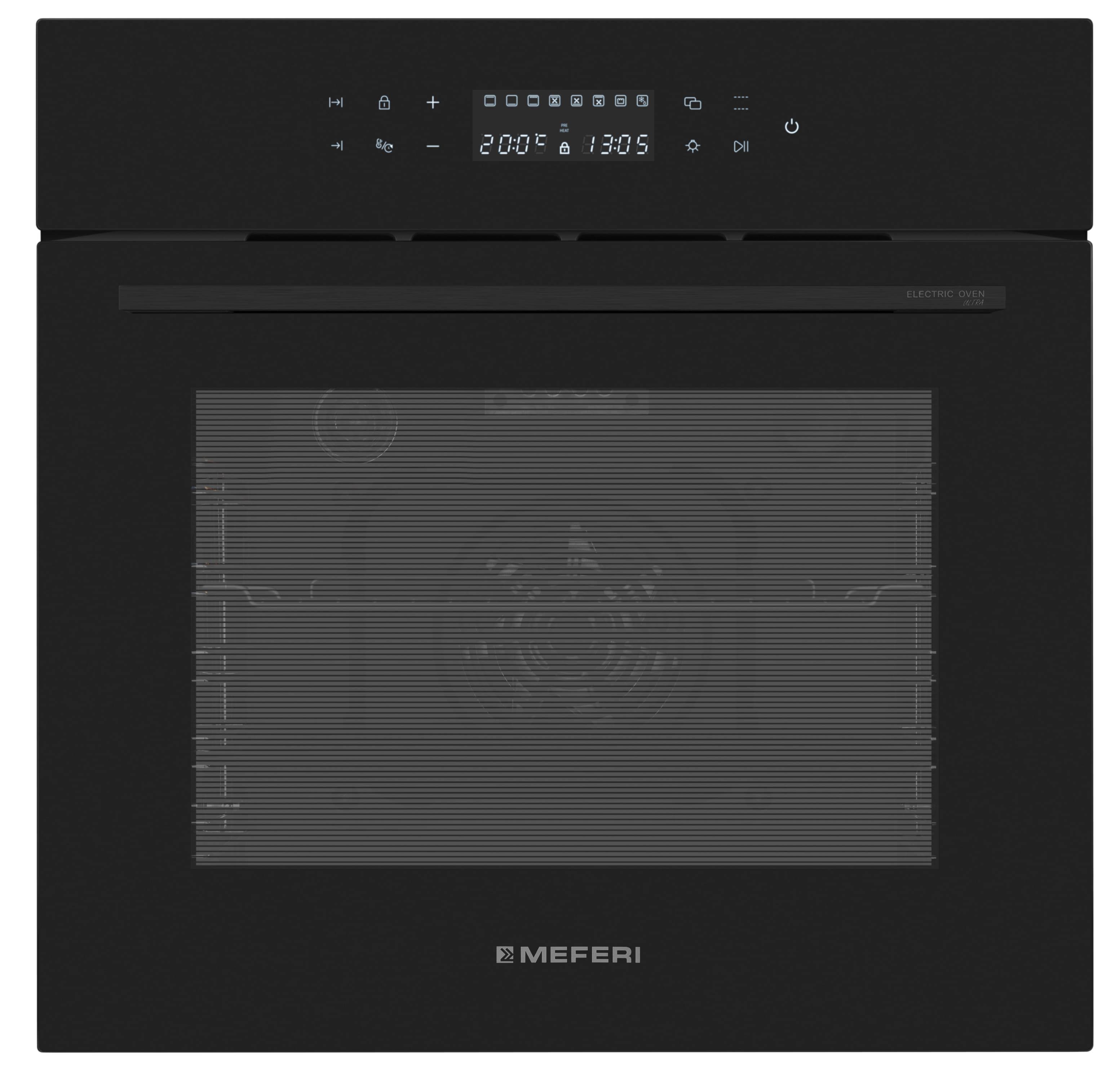Изображение товара Электрический встраиваемый духовой шкаф Meferi MEO6010BK Ultra 60x60 см черный Изображение товара Электрический встраиваемый духовой шкаф Meferi MEO6010BK Ultra 60x60 см черный