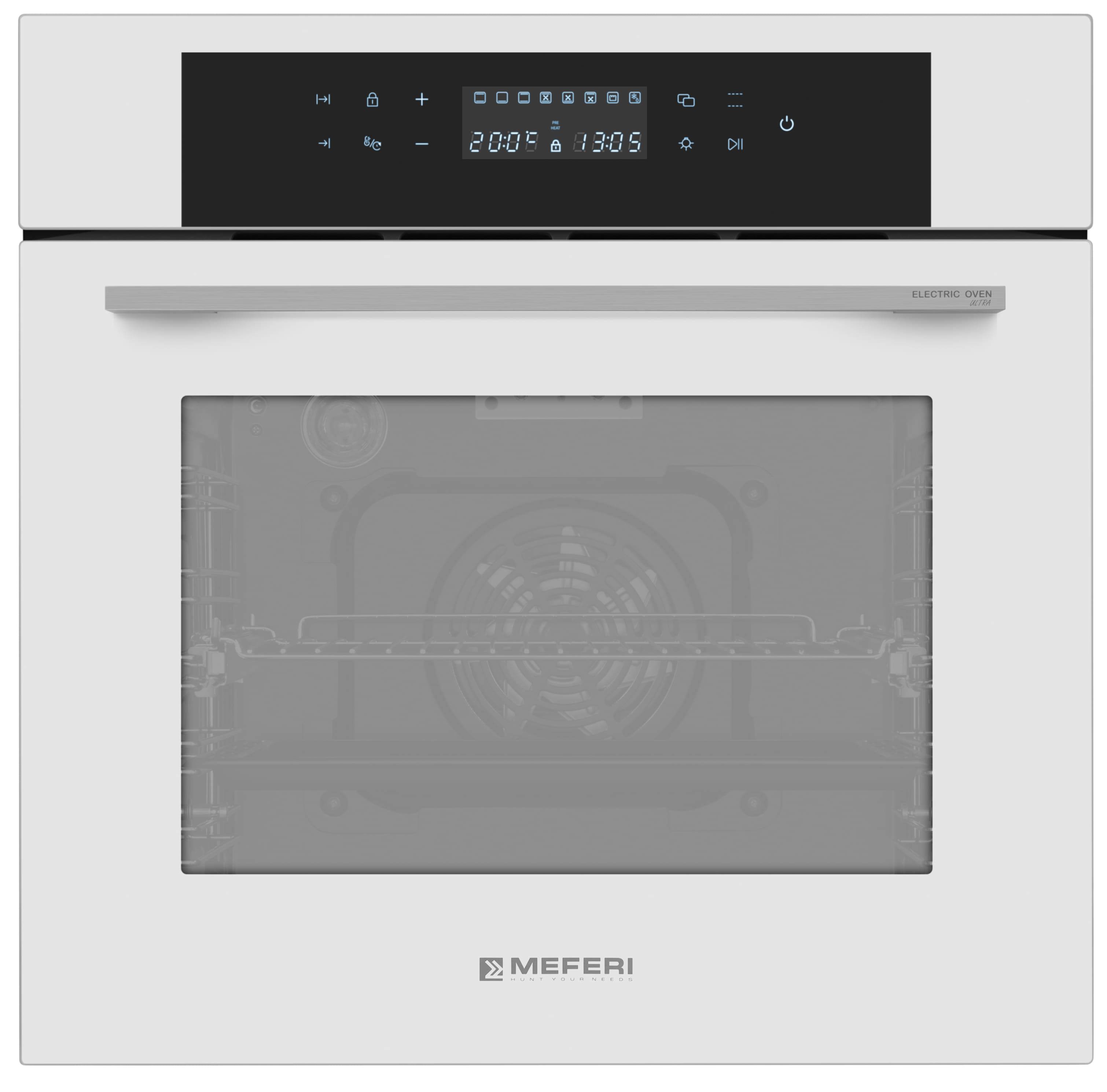 Изображение товара Электрический встраиваемый духовой шкаф Meferi MEO6010WH Ultra 60x60x56 см цвет белый