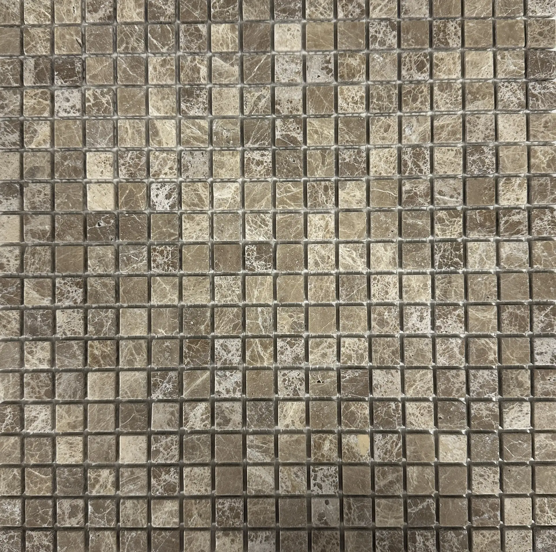 Изображение товара Мозаика Pixmosaic PIX 224 Light Emperador сетка 30.5x30.5x0.4 см цвет матовый коричневый